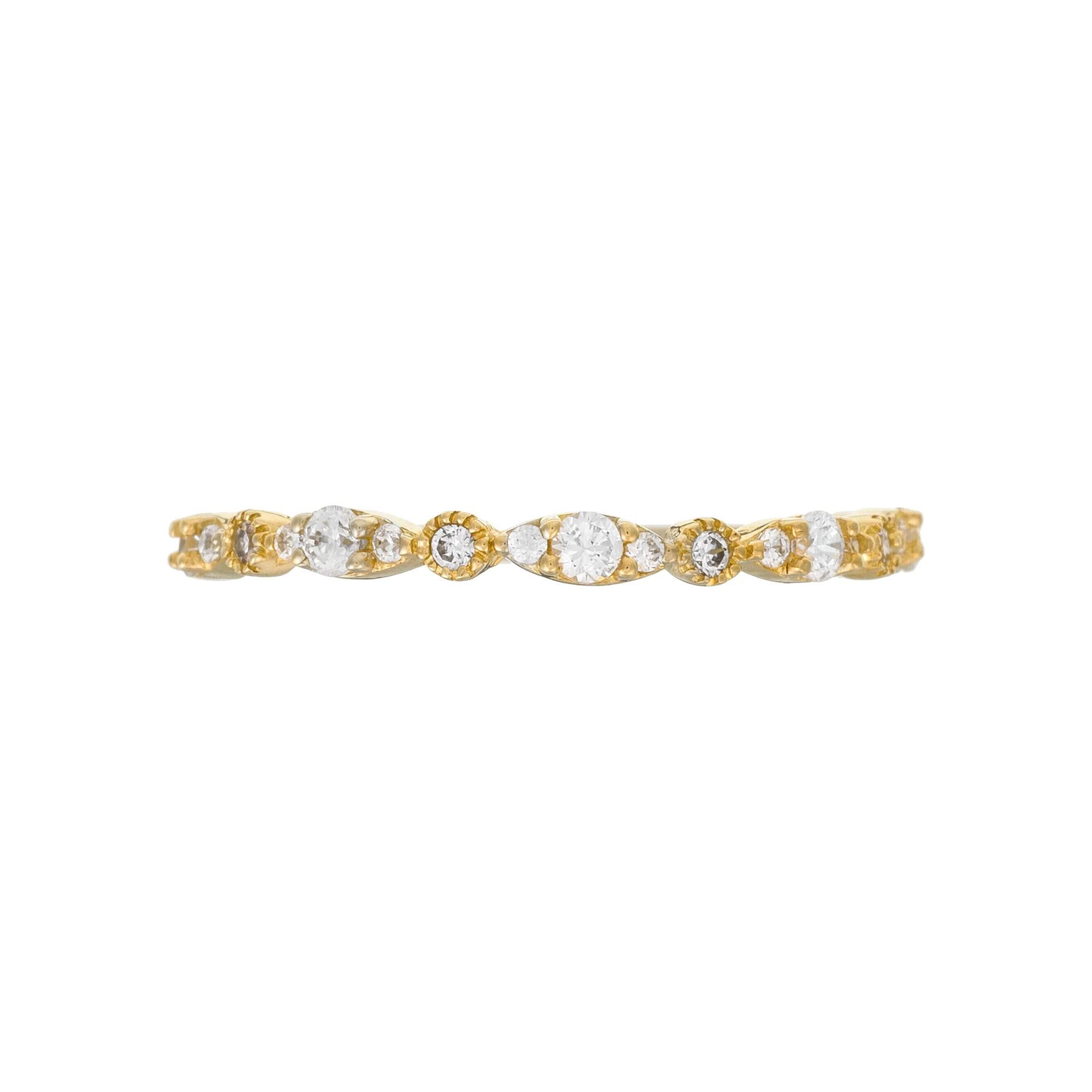 Bague "Relation" Or Jaune 375/1000 Et Zirconium - Image 5