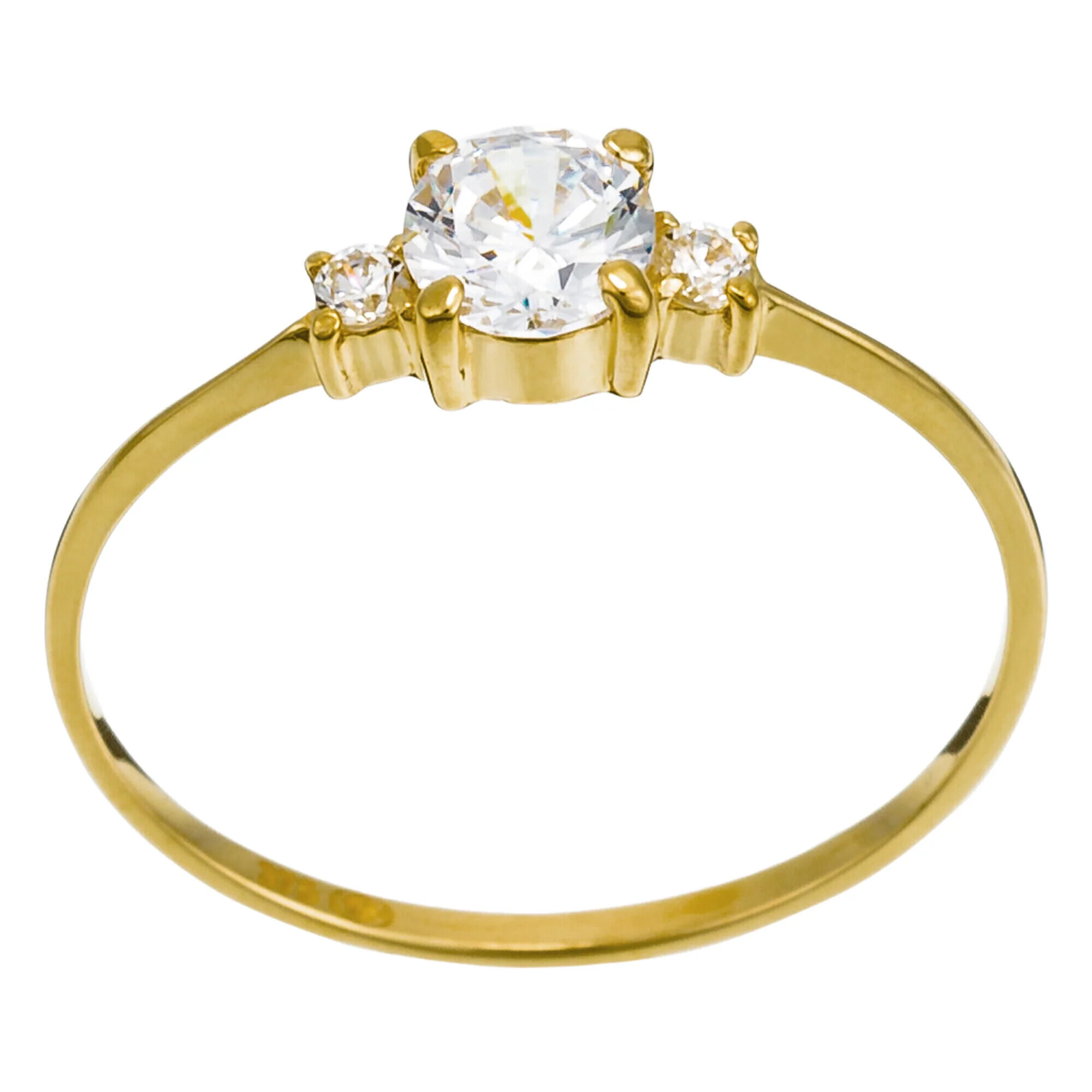 Bague "Intuition" Or Jaune 375/1000 Et Zirconium - Image 3