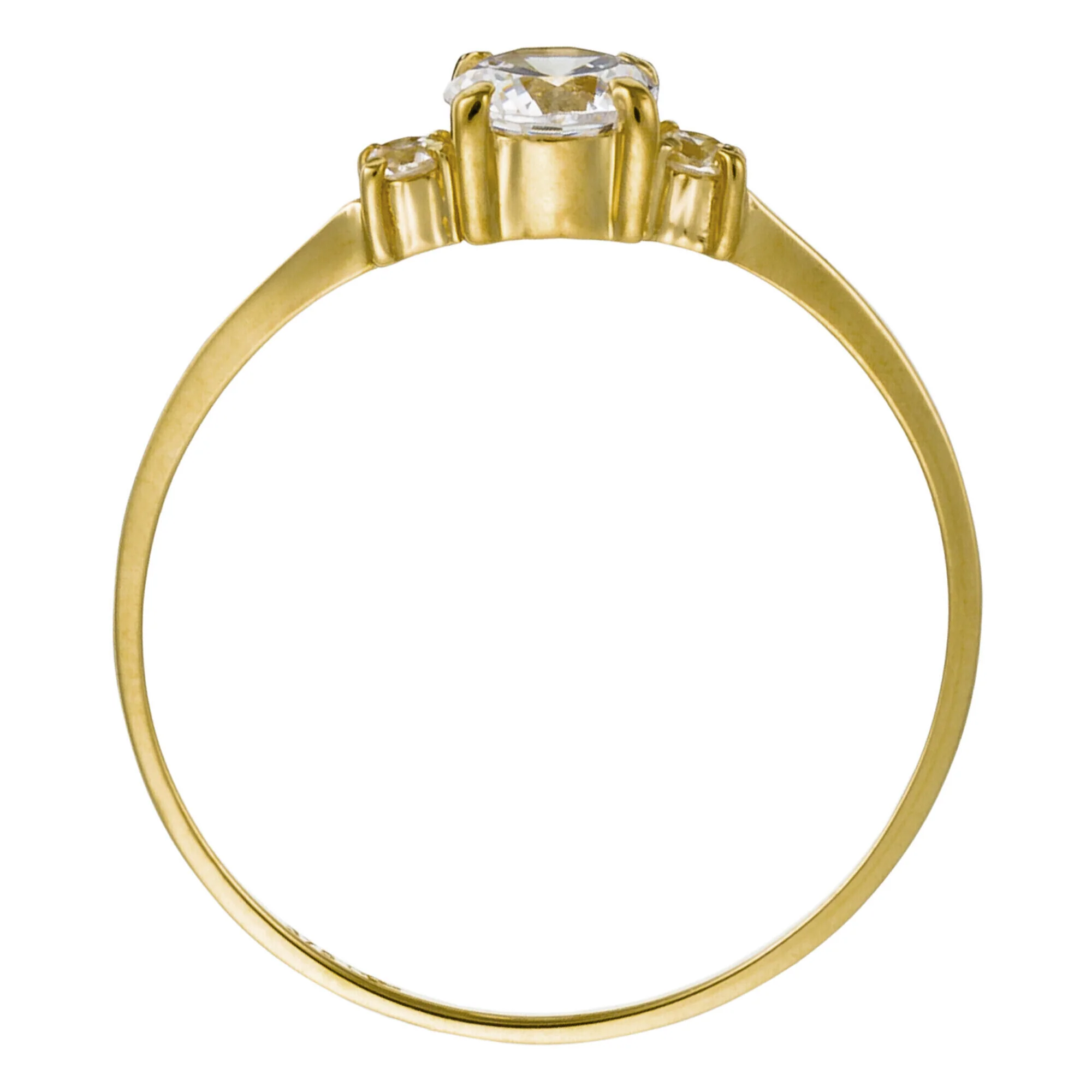 Bague "Intuition" Or Jaune 375/1000 Et Zirconium - Image 4