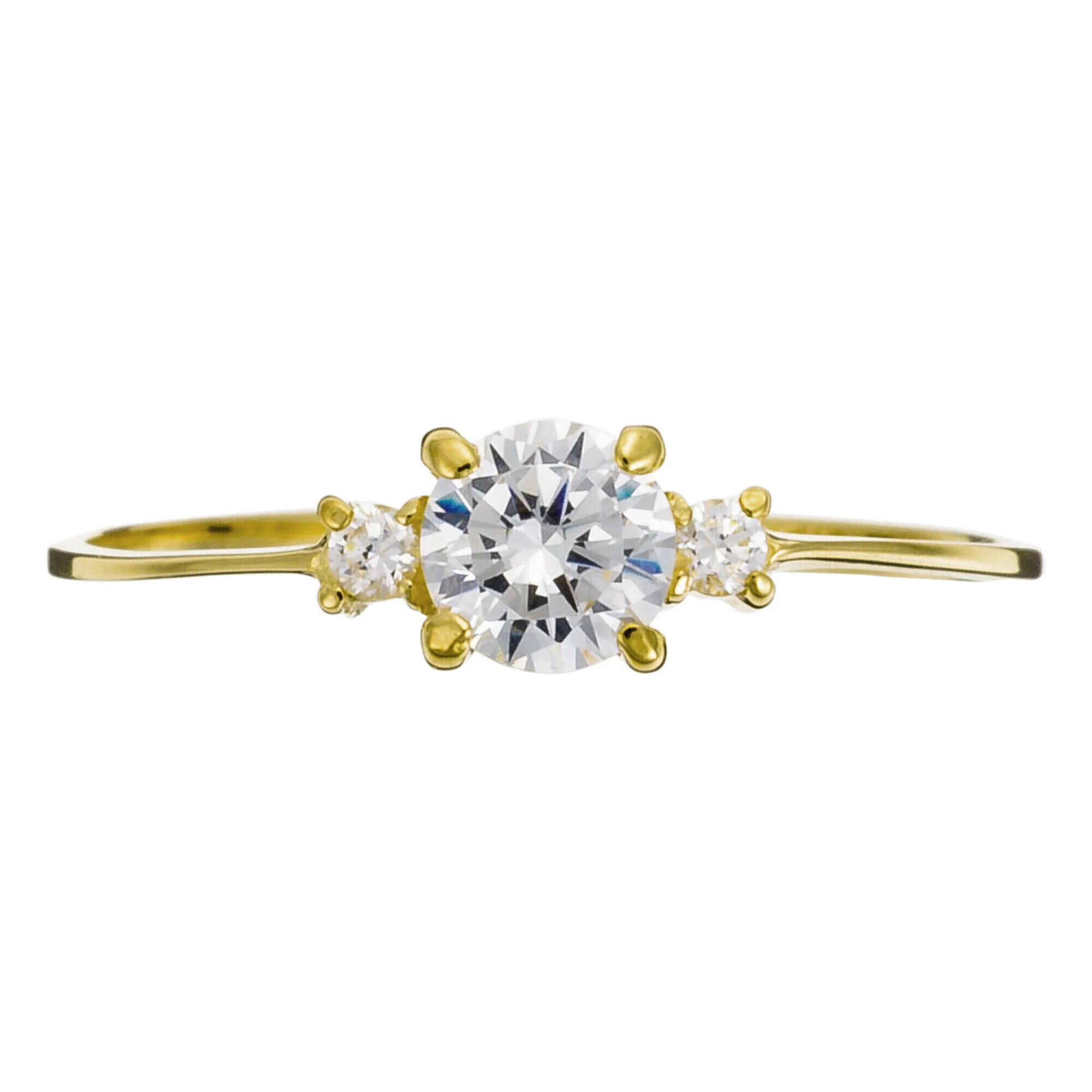 Bague "Intuition" Or Jaune 375/1000 Et Zirconium - Image 5