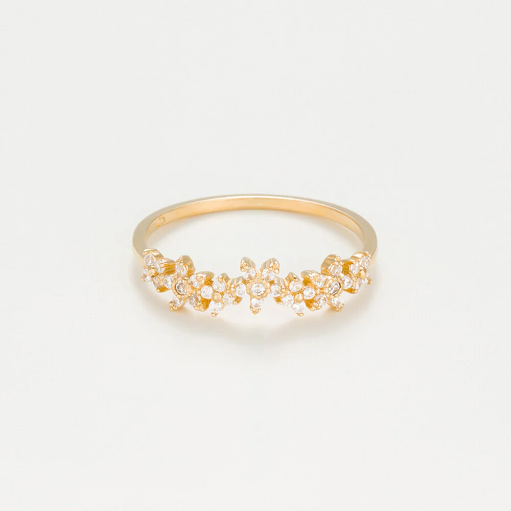 Bague "Cocktail" Or Jaune 375/1000 - Image 2