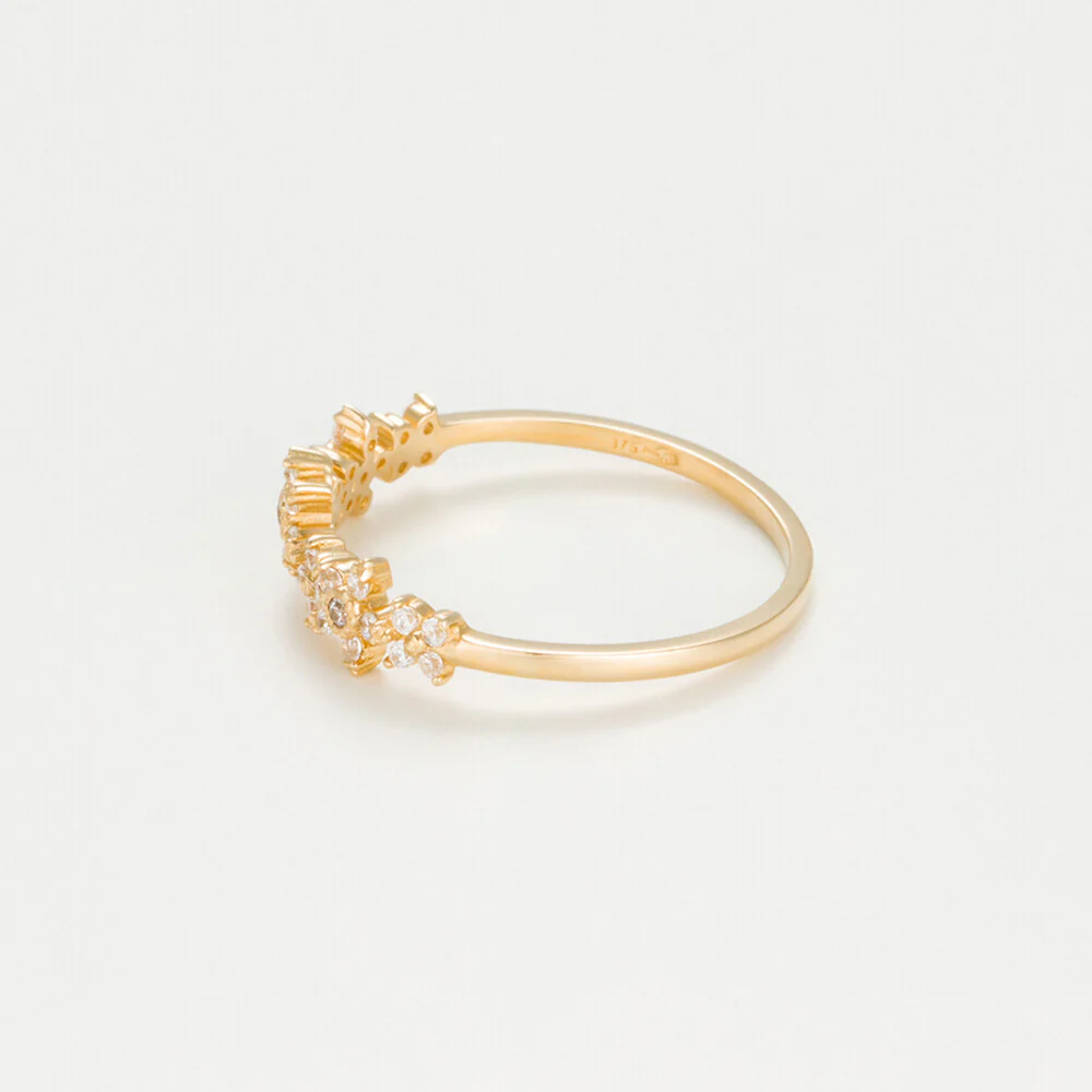 Bague "Cocktail" Or Jaune 375/1000 - Image 3