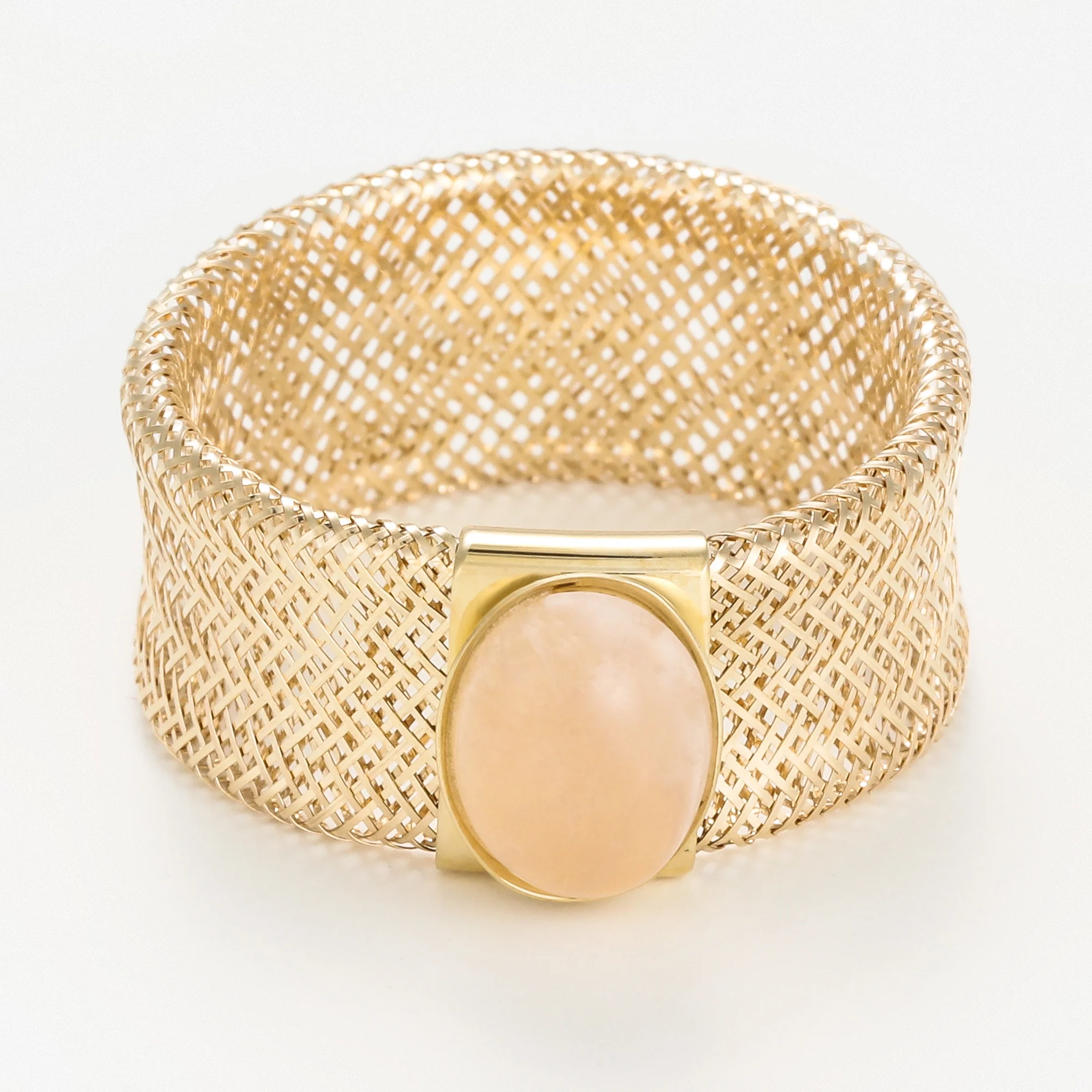 Bague "Quartz Rose Flamboyant "Or Jaune 375/1000 - Image 3