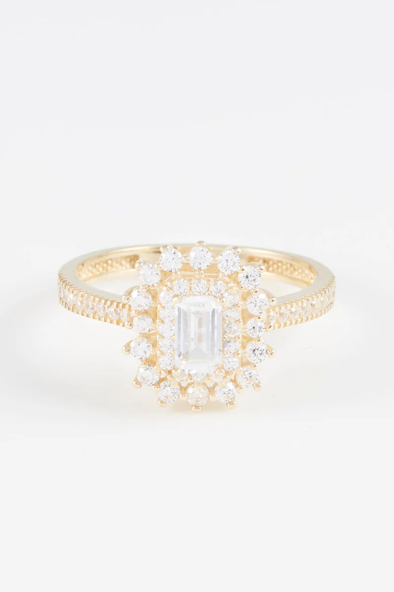Bague "My Queen" - Or Jaune 375/1000 Et Zirconium - Image 2
