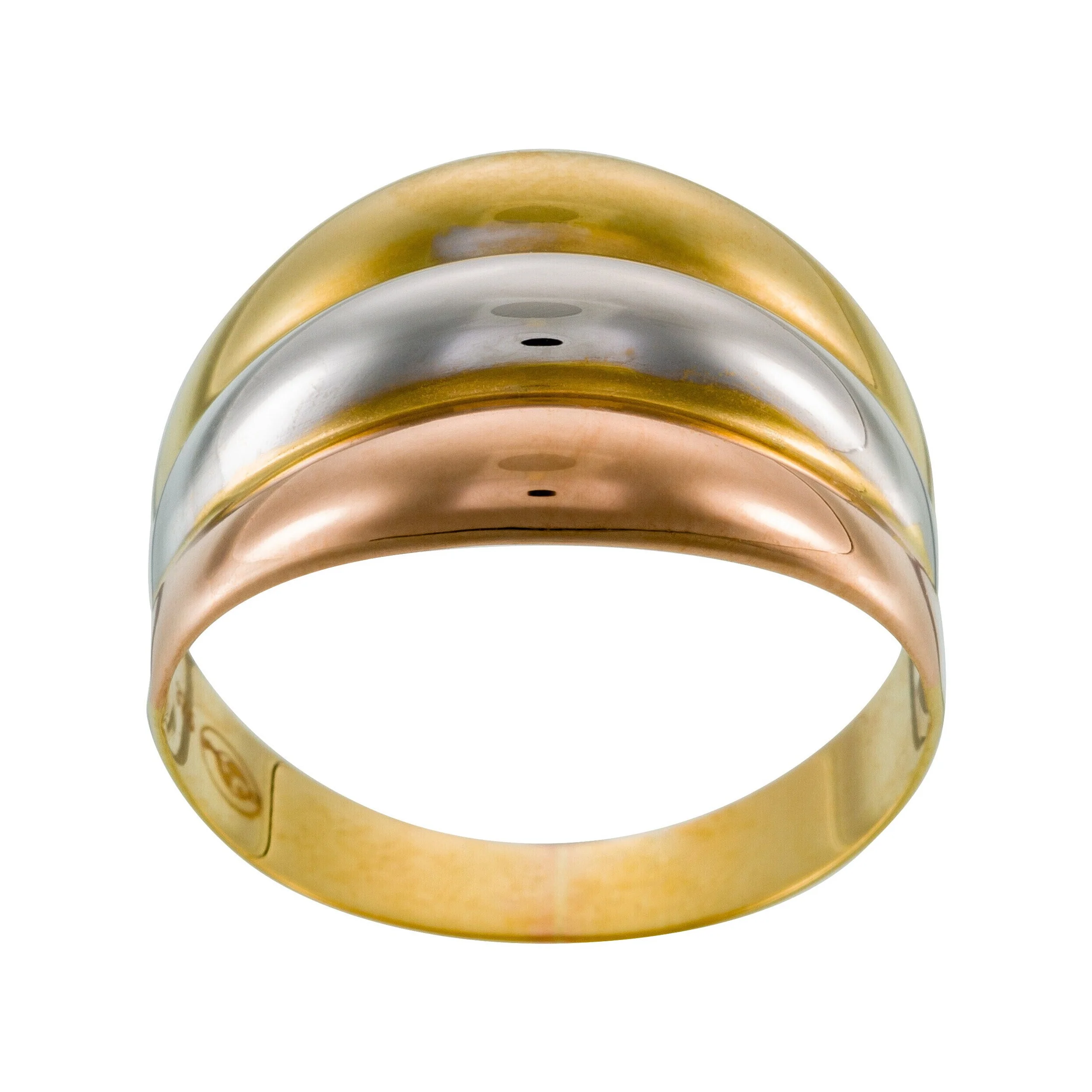 Bague "Trianon" - Or Jaune, Or Rose Et Or Blanc 375/1000 - Image 2