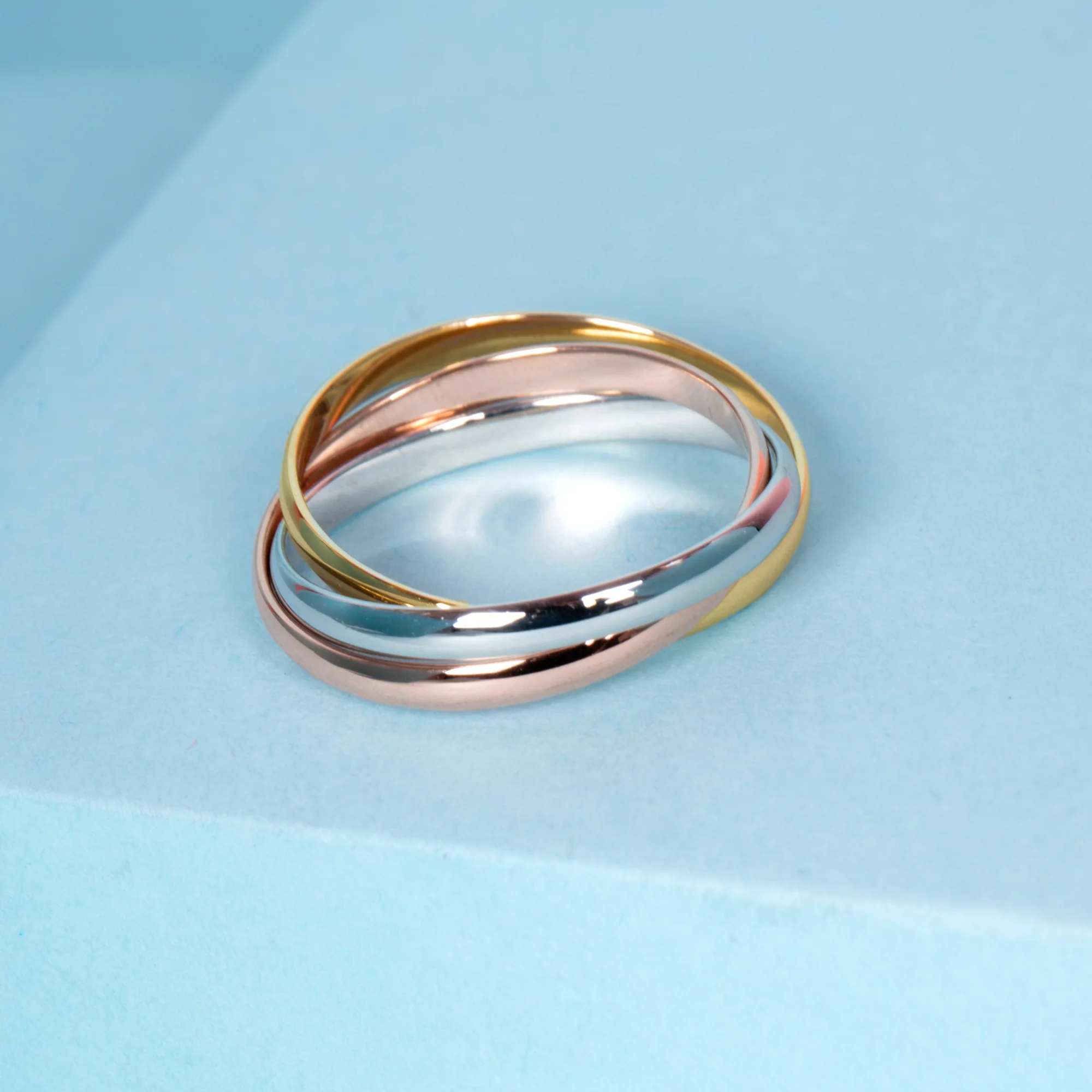 Bague "Tri Or" - Or Tricolore 375/1000 - Image 8