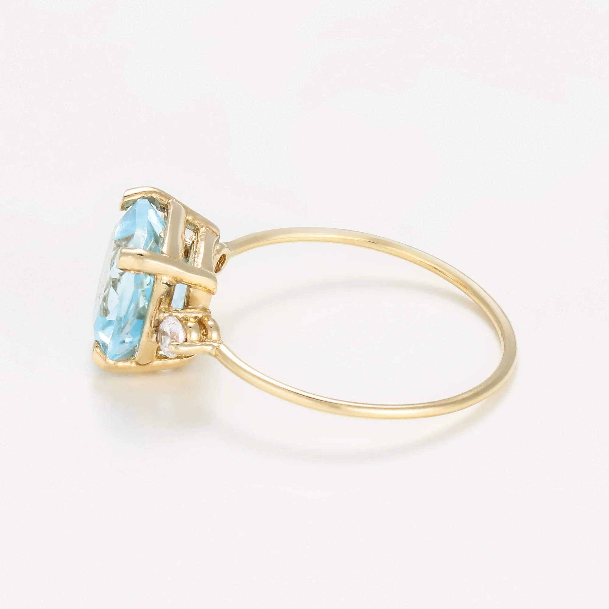 Bague "Espoir 2,65Ct/1" Topaze Or Jaune 375/1000 - Image 2