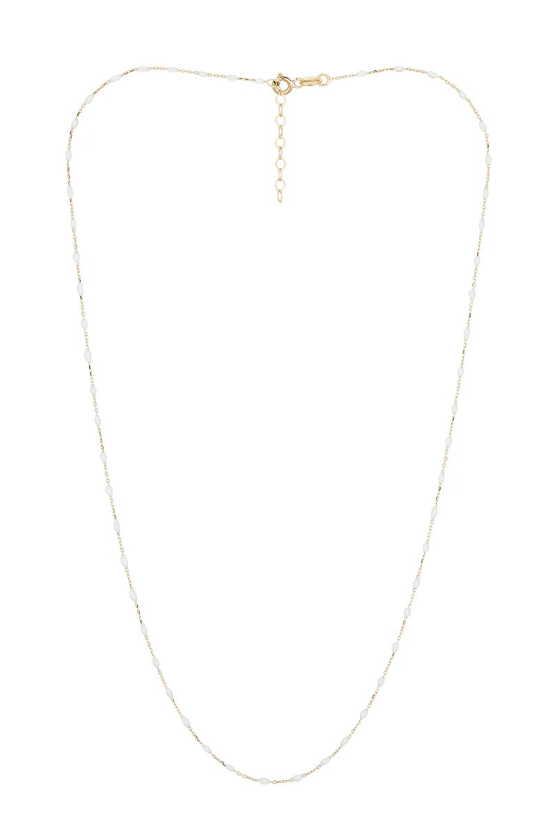 Collier Amada Blanc - Or Jaune - Image 3