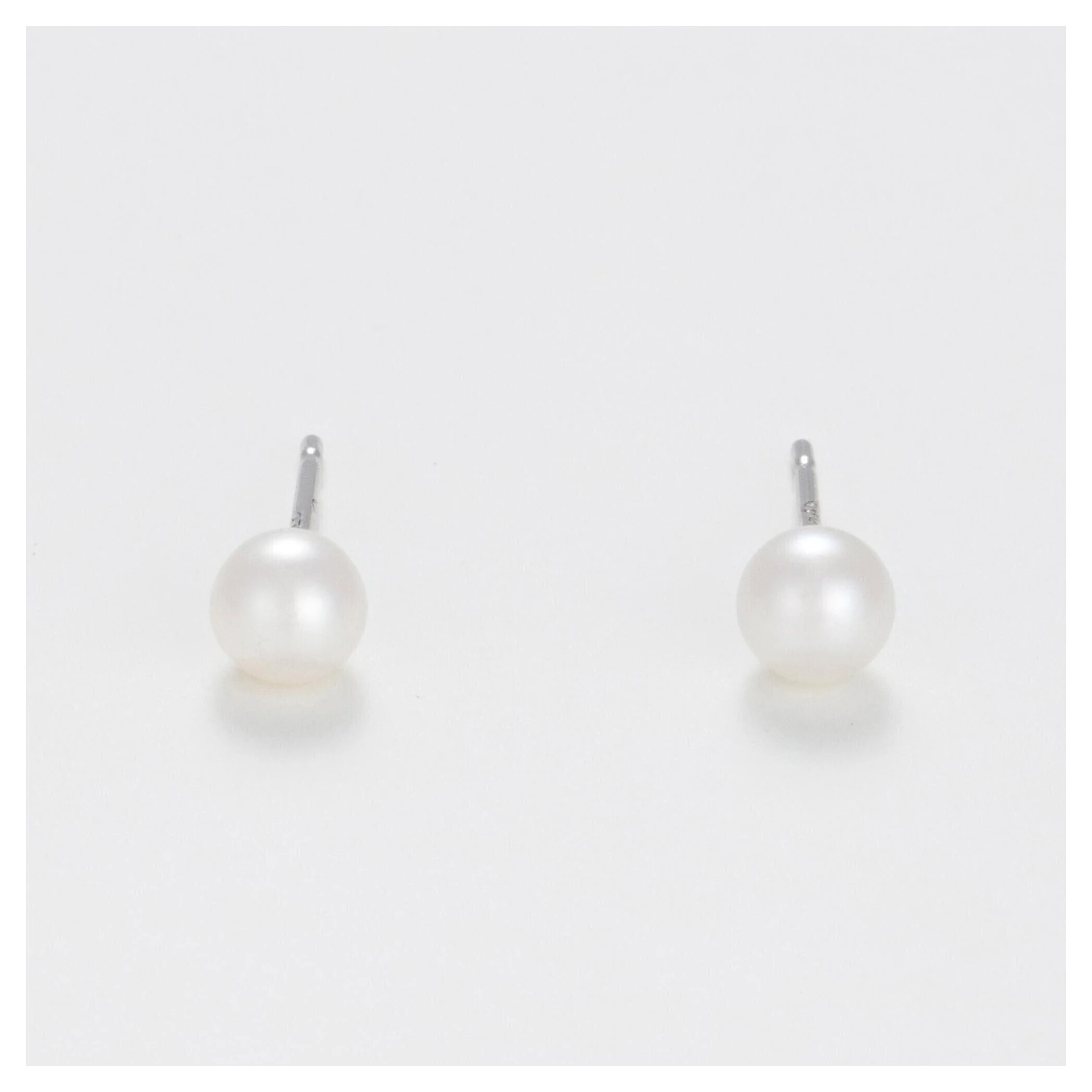 Boucles D'Oreilles "My Pearl" - Or Blanc 375/1000 Perles Blanches - Image 3