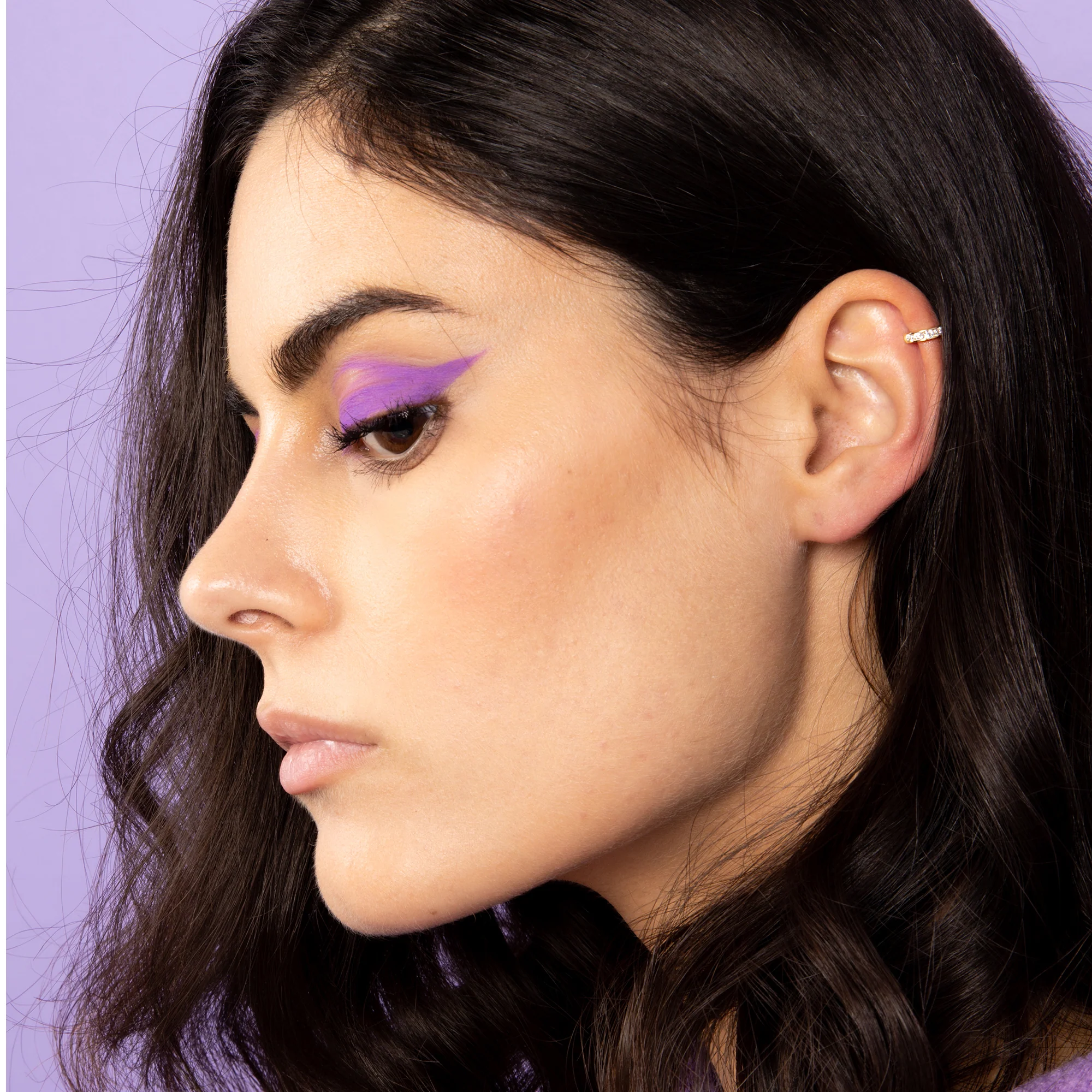 Bijou Cartilage Unitaire "Shining Ear Cuff" - Or Jaune 375/1000 - Image 4