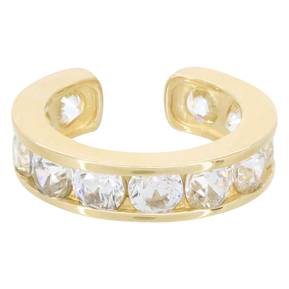 Bijou Cartilage Unitaire "Shining Ear Cuff" - Or Jaune 375/1000 - Image 5