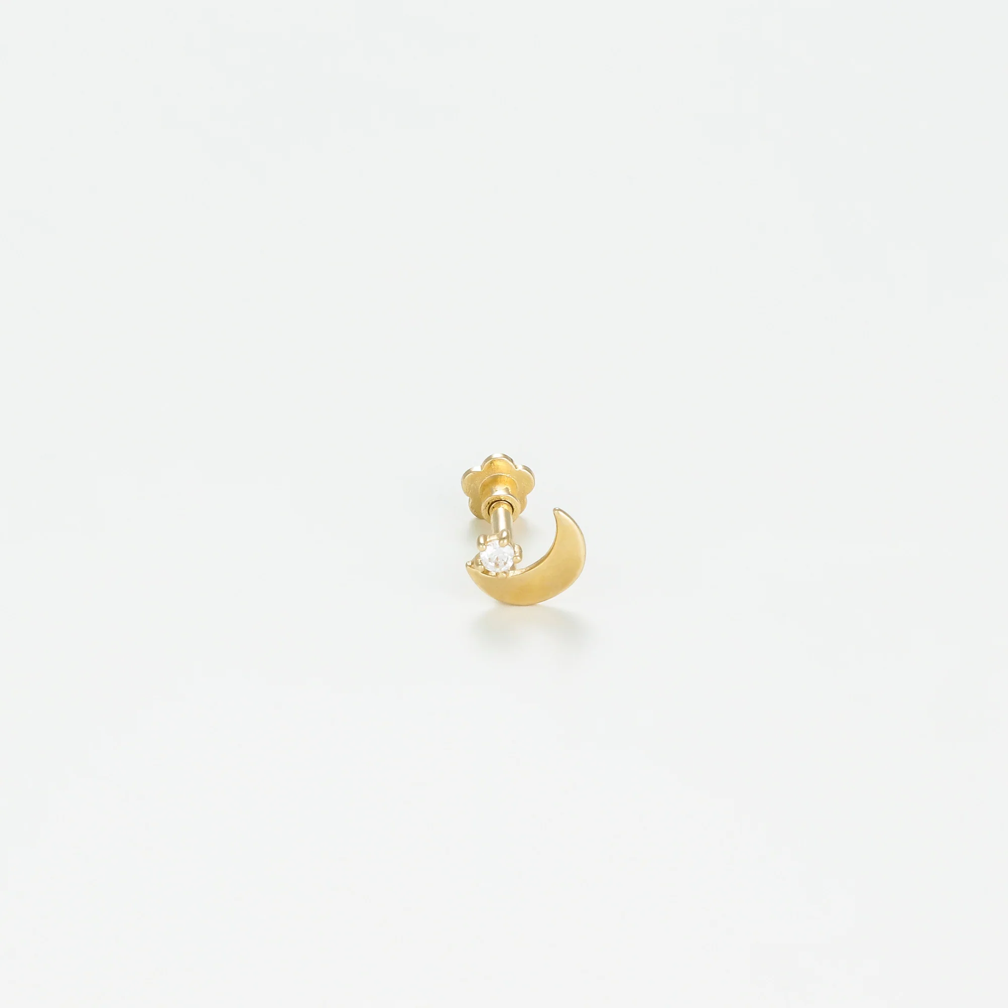 Bijou Cartilage Unitaire "Lune Dorée" - Or Jaune 375/1000 - Image 3