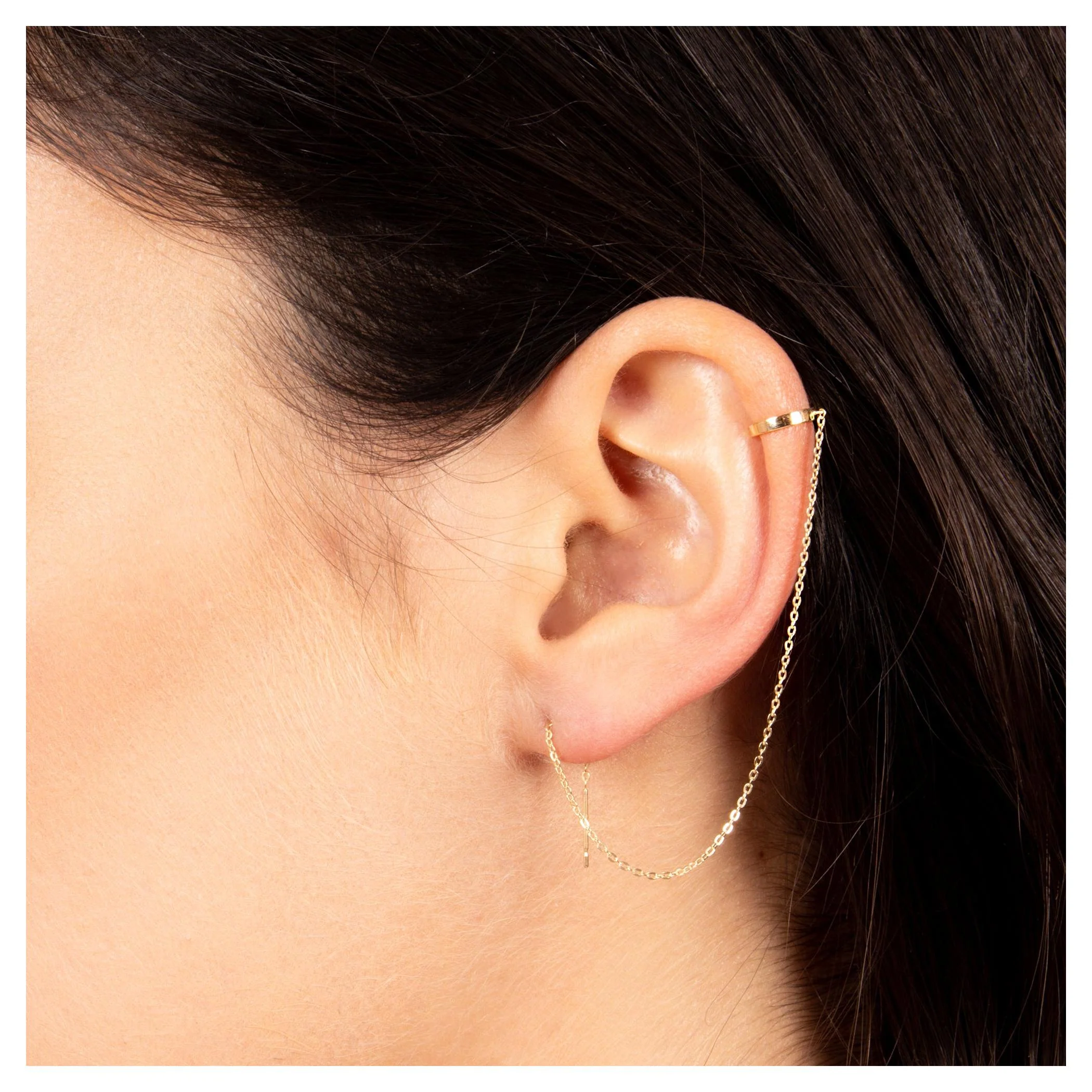 Boucles D'Oreilles Unitaire "Marala" - Or Jaune 375/1000 - Image 3