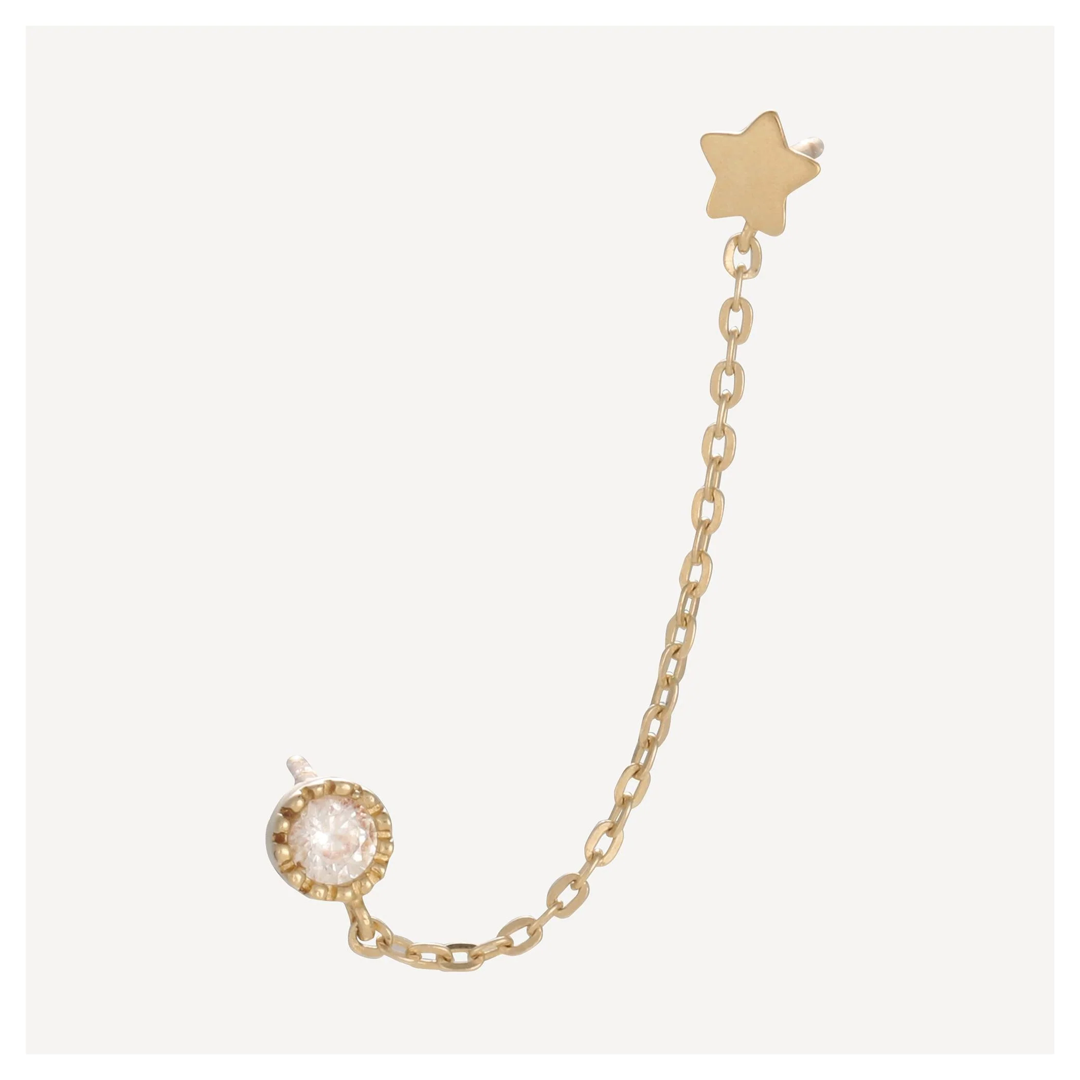 Boucles D'Oreilles "Royal" - Or Jaune 375/1000 Et Zirconium - Image 3