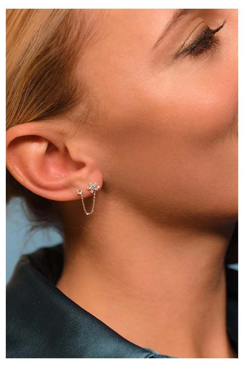 Boucles D'Oreilles "Duchesse" - Or Jaune 375/1000 - Image 2