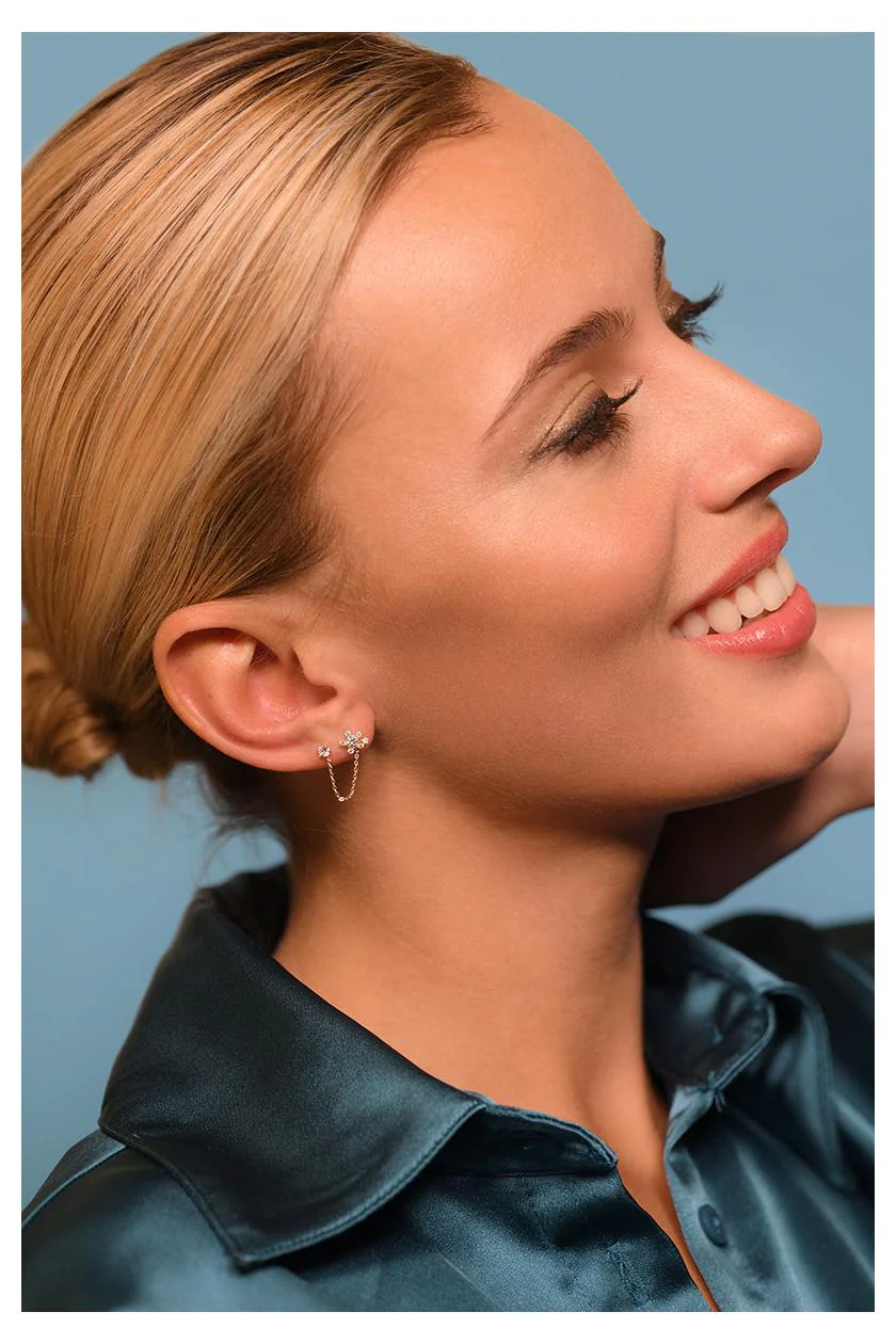 Boucles D'Oreilles "Duchesse" - Or Jaune 375/1000 - Image 3