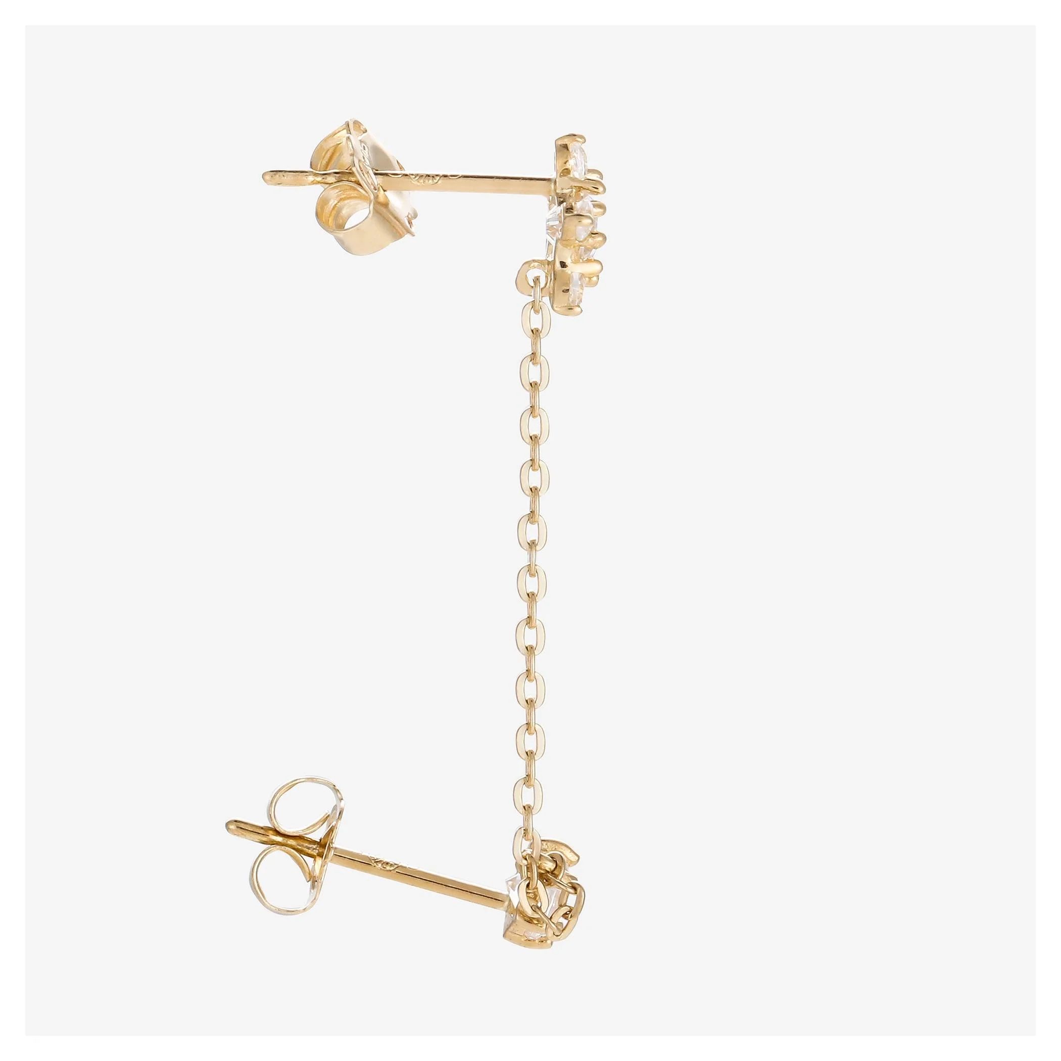 Boucles D'Oreilles "Duchesse" - Or Jaune 375/1000 - Image 5