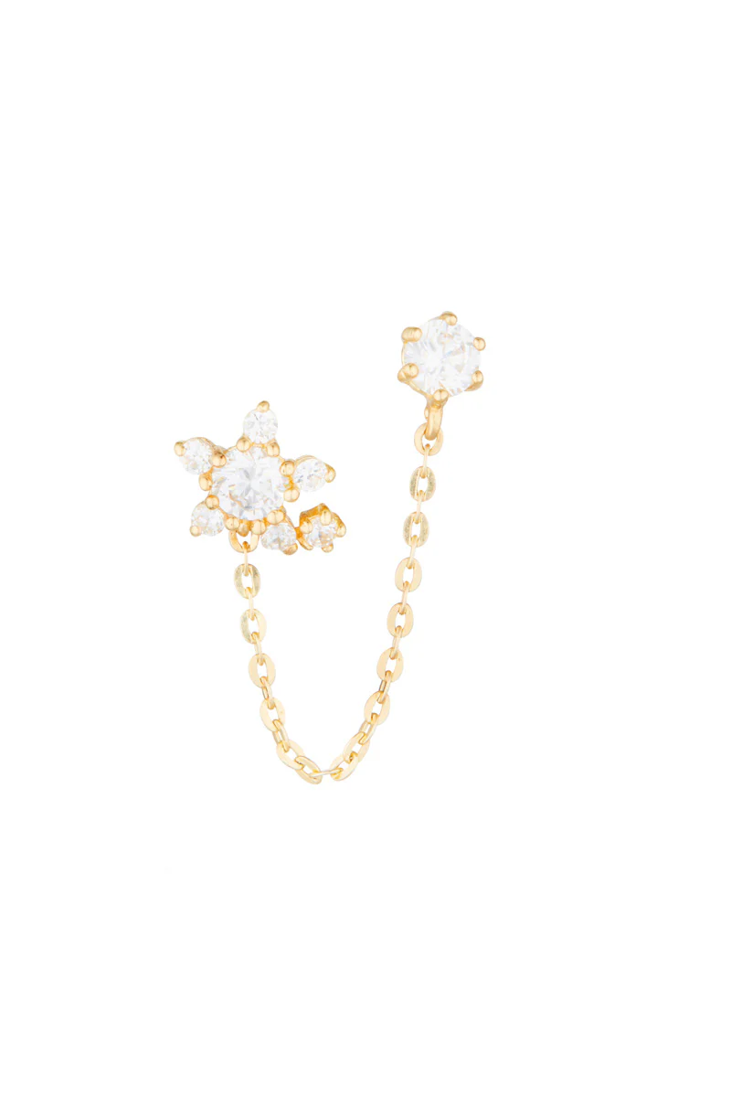 Bijou D'Oreille Unitaire Nuit Etoilée - Or Jaune - Image 2