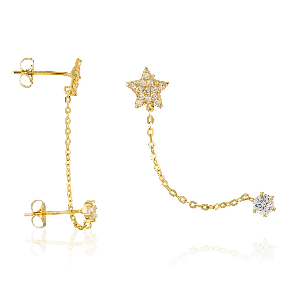 Bijou D'Oreille Unitaire Nuit Etoilée - Or Jaune - Image 3