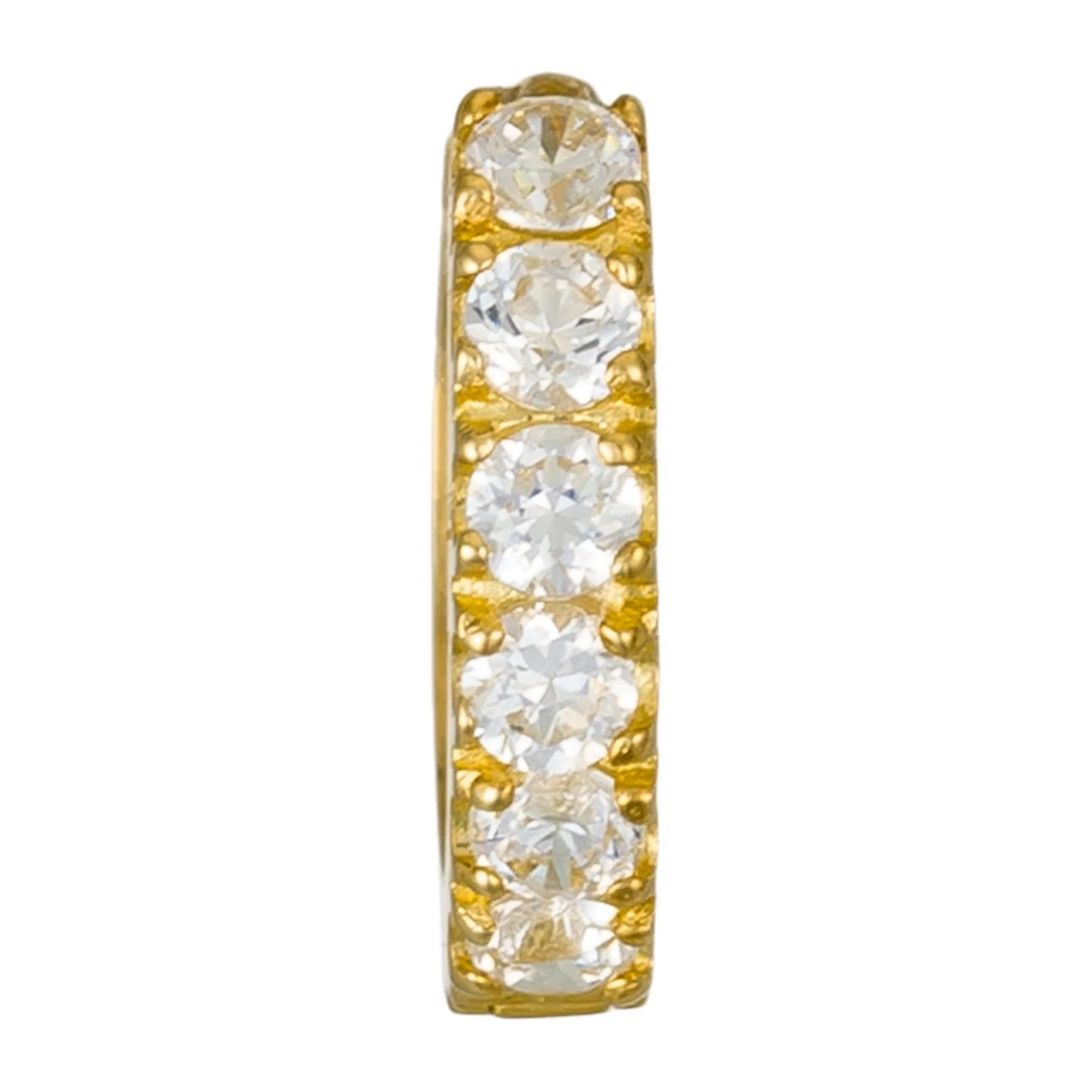 Boucles D'Oreilles "Quality" Or Jaune 375/1000 Et Zirconium - Image 3