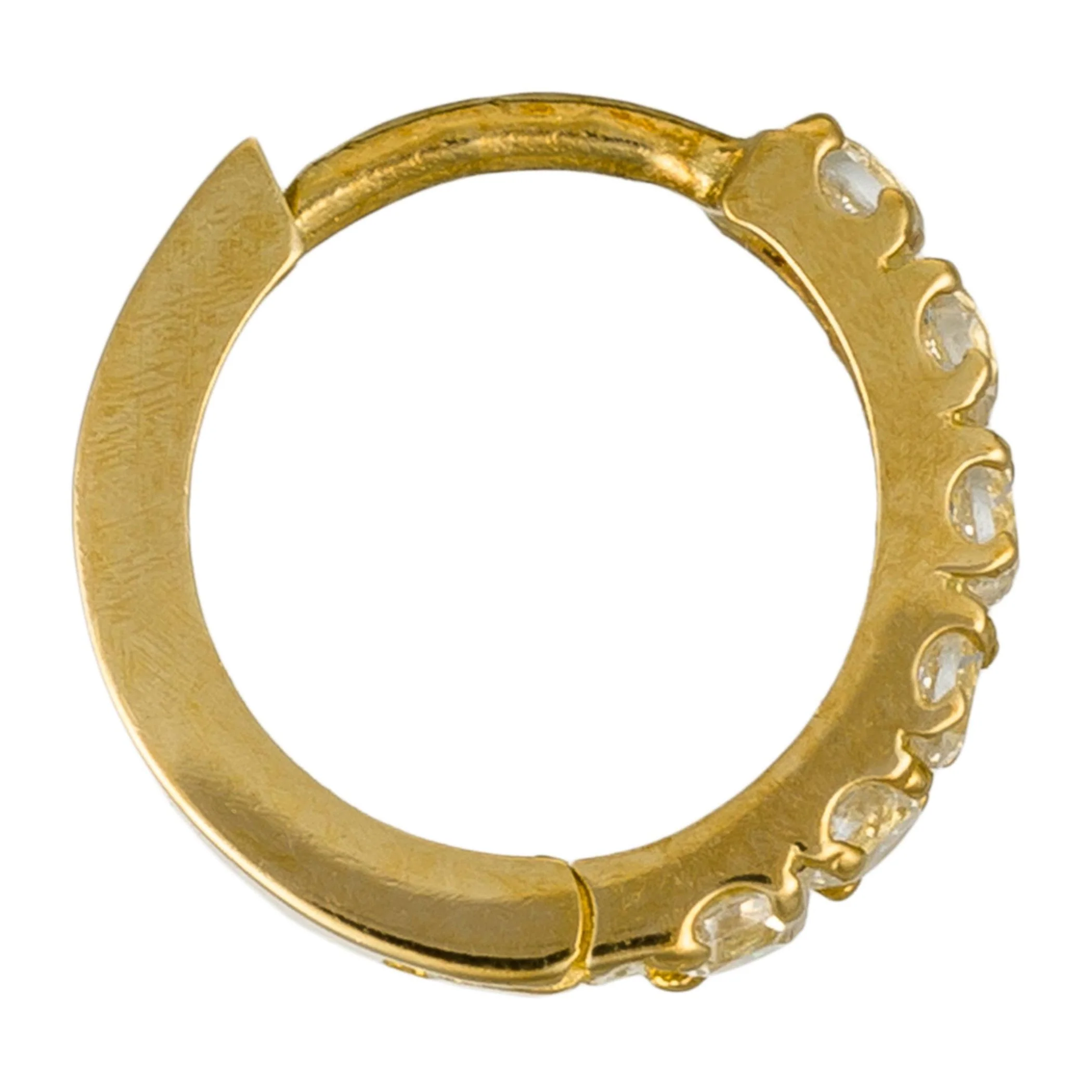 Boucles D'Oreilles "Quality" Or Jaune 375/1000 Et Zirconium - Image 4