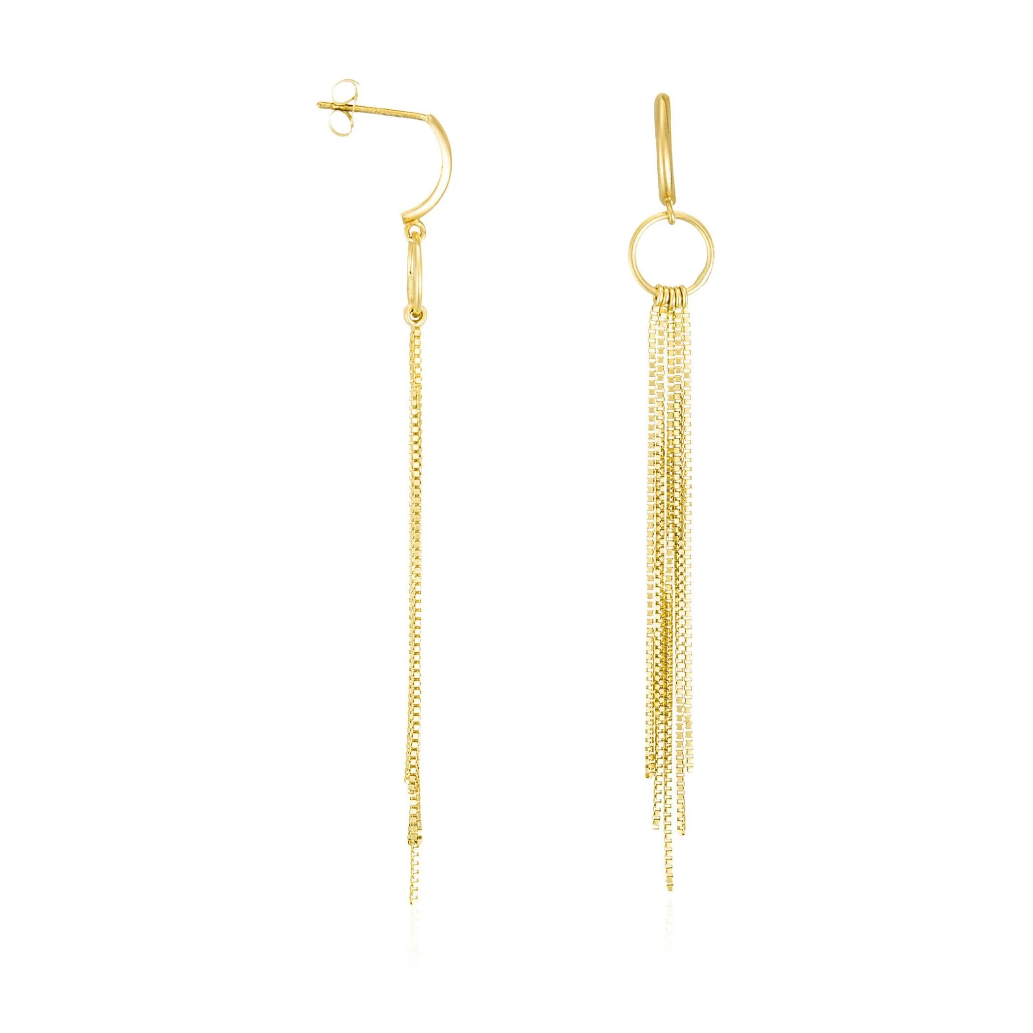 Boucles D'Oreilles "Cascade" - Or Jaune 375/1000 - Image 2