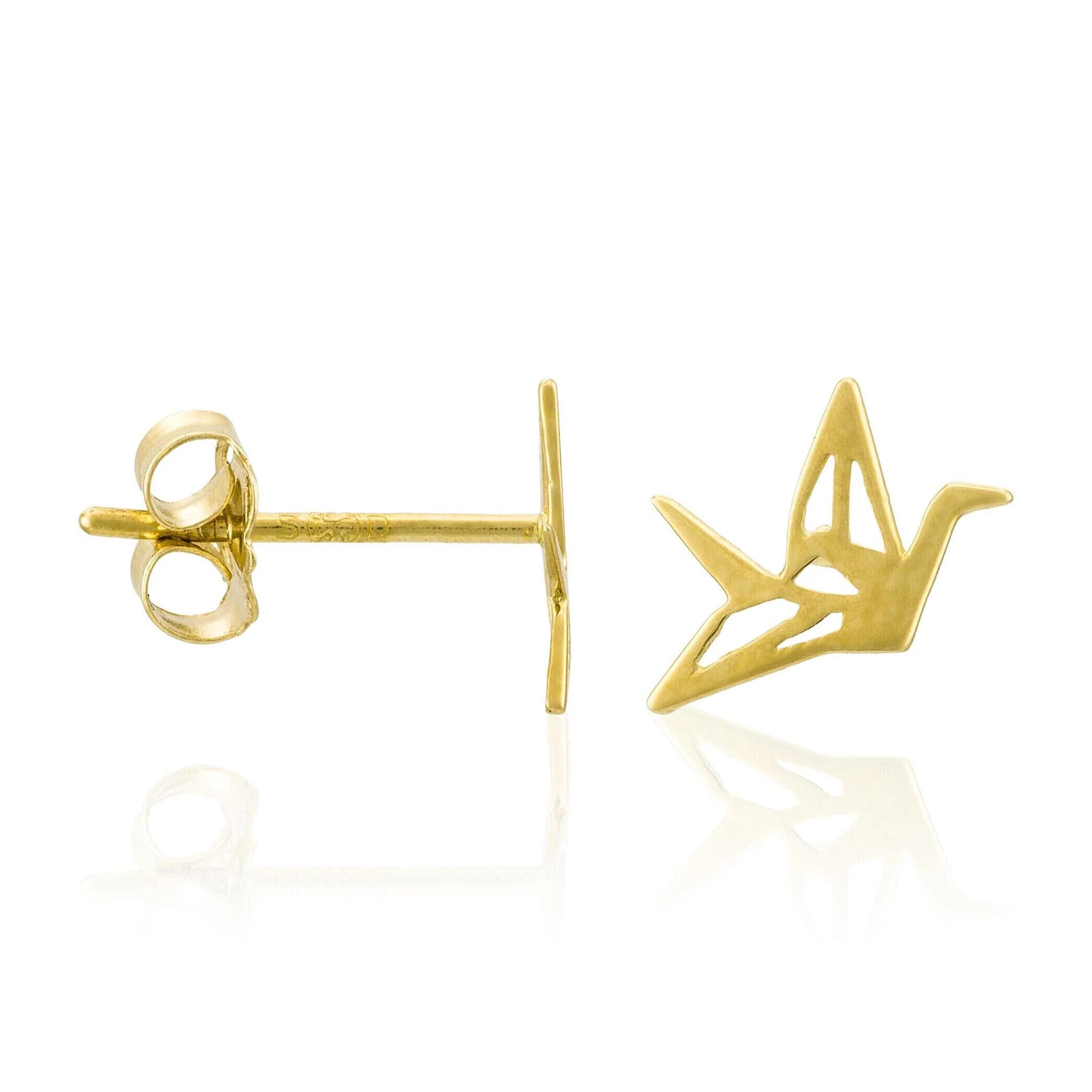 Boucles D'Oreilles "Envolée" - Or Jaune 375/1000 - Image 3
