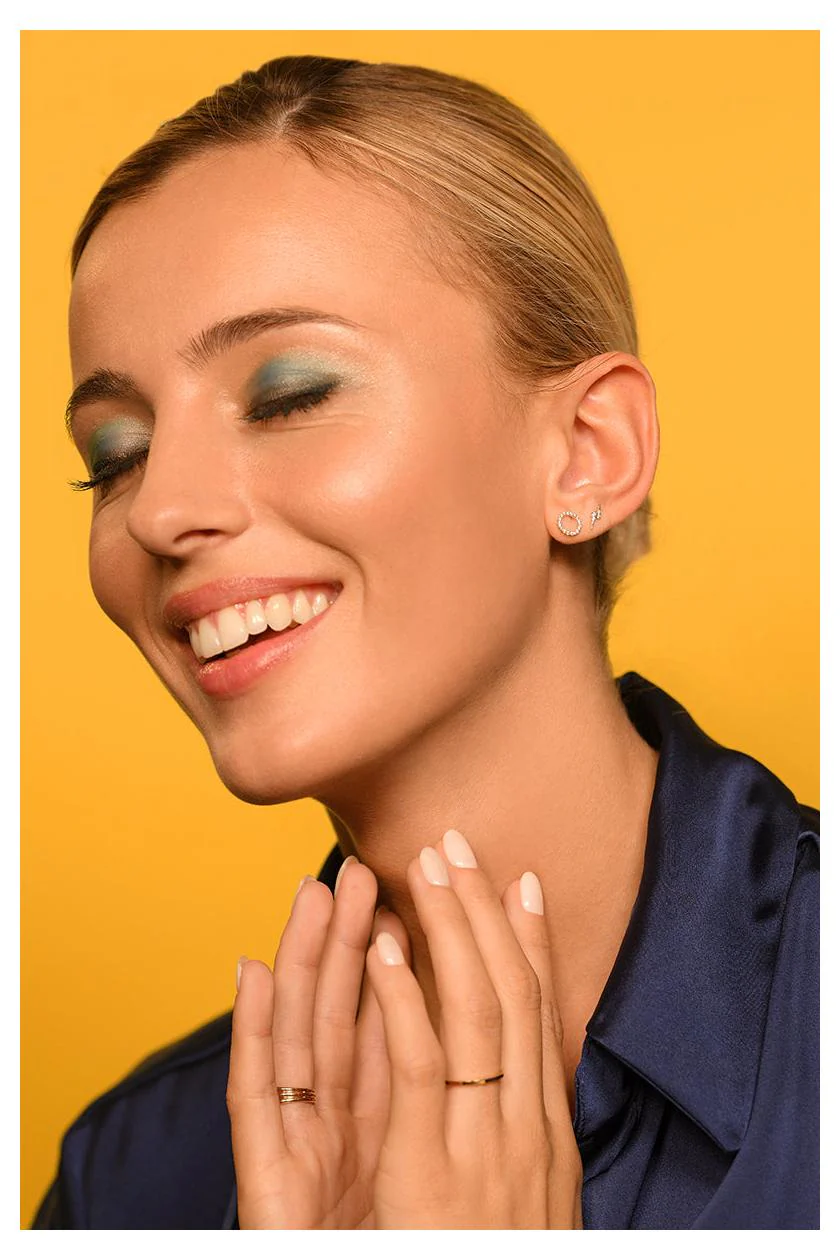 Boucles D'Oreilles "Moon" - Or Jaune 375/1000 - Image 2