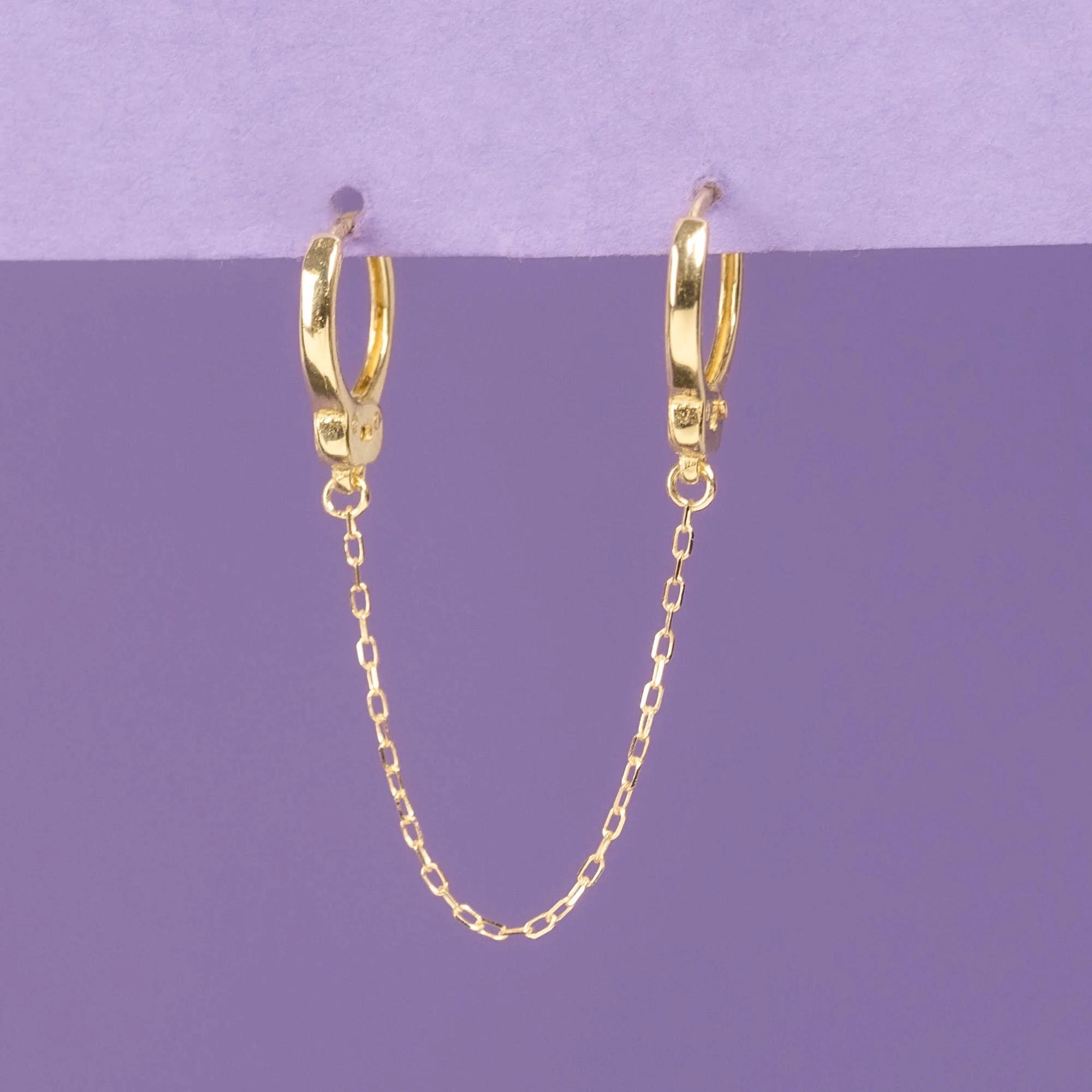 Bijou D'Oreille Unitaire "Menottes" - Or Jaune 375/1000 - Image 4