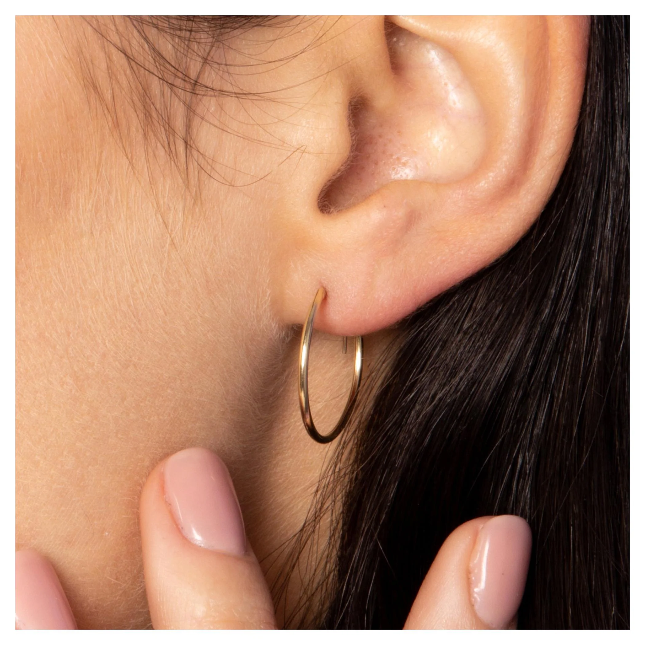 Boucles D'Oreilles "Sublimes Créoles" - 20 Mm Or Jaune 375/1000 - Image 5