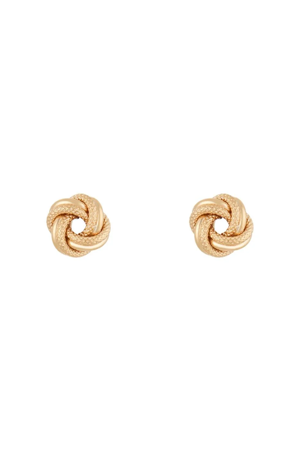 Boucles D'Oreilles "Noeud Torsadé 8 Mm" - Or Jaune 375/1000 - Image 3