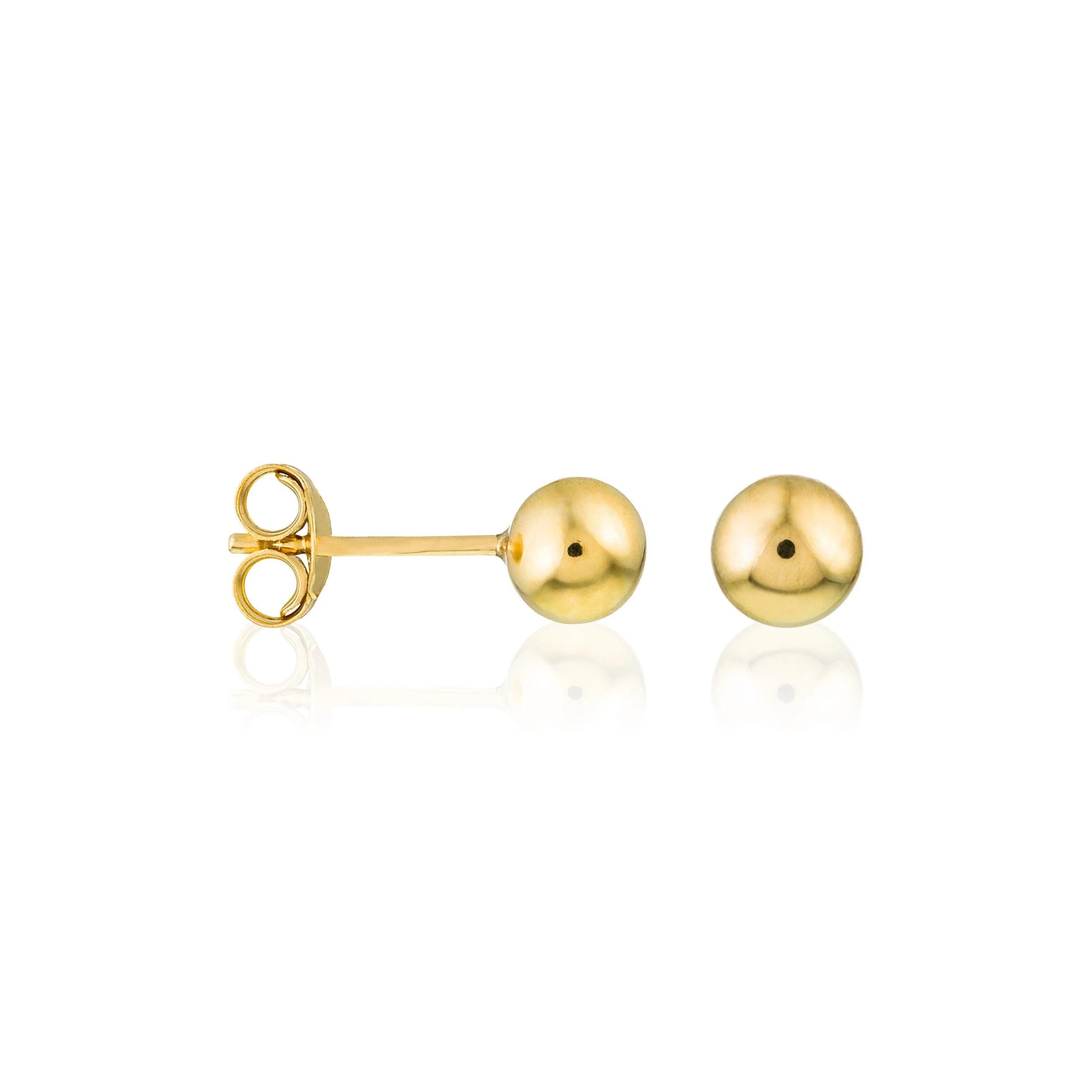 Boucles D'Oreilles "Puce 3Mm" - Or Jaune 375/1000 - Image 3