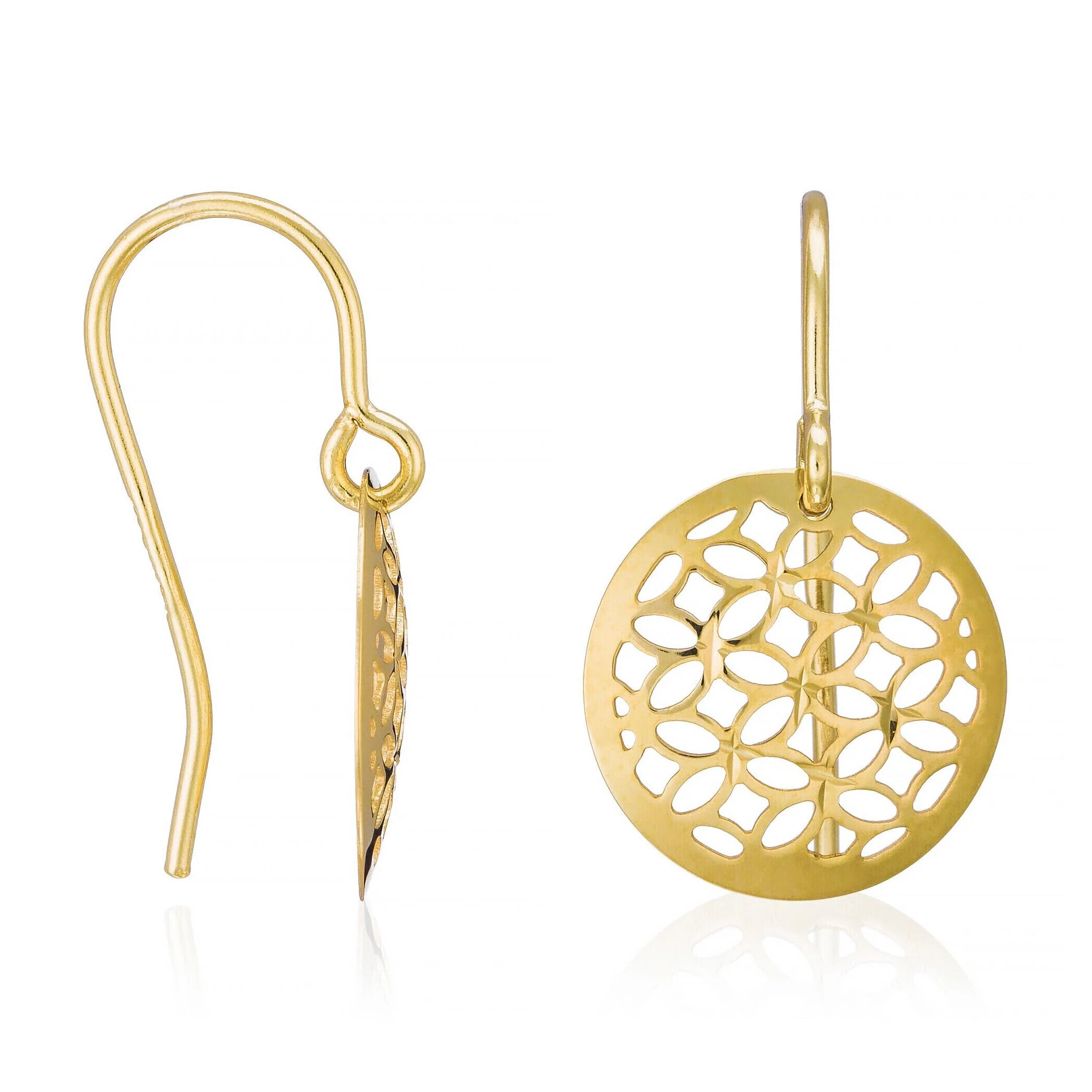 Boucles D'Oreilles "Dandelion" - Or Bicolore 375/1000 - Image 3