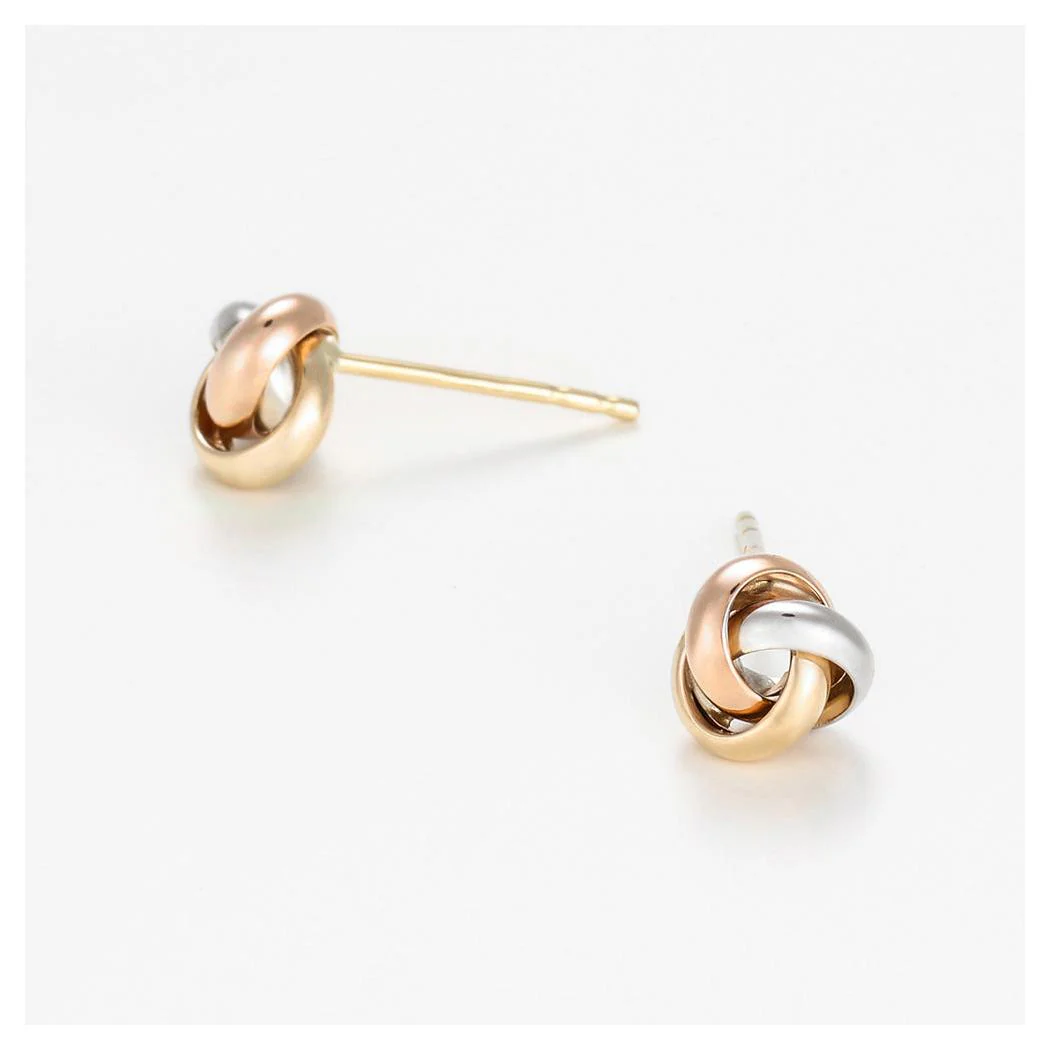 Boucles D'Oreilles "Noeud Tricolore" - Image 2