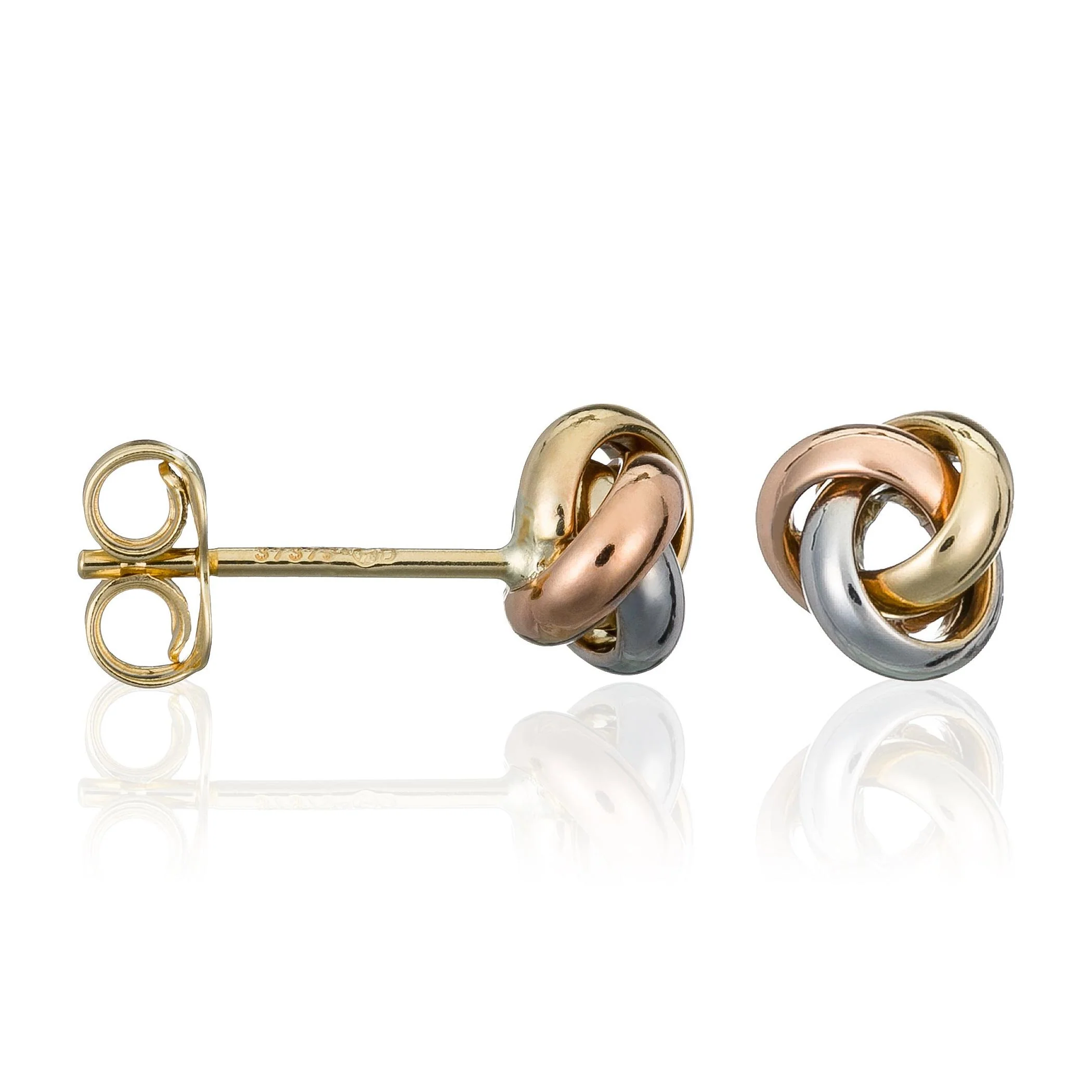 Boucles D'Oreilles "Noeud Tricolore" - Image 3