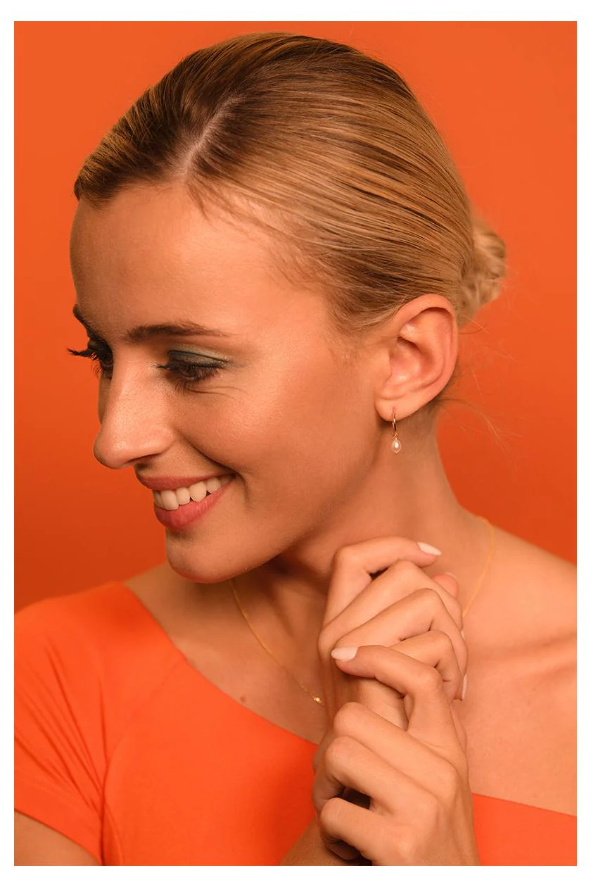 Boucles D'Oreilles "Gama Perle" - Or Jaune 375/1000 - Image 9