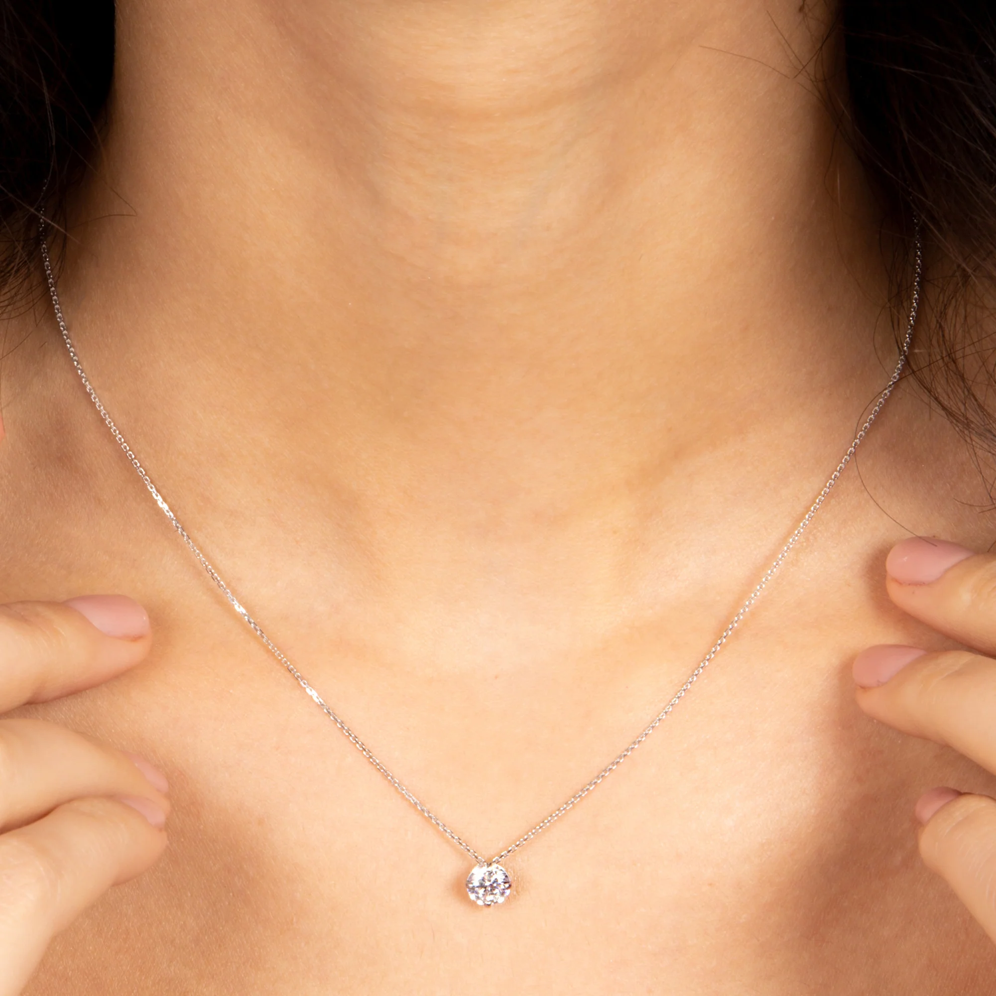 Pendentif "Splendeur" - Or Blanc 375/1000 Et Zirconium - Image 3