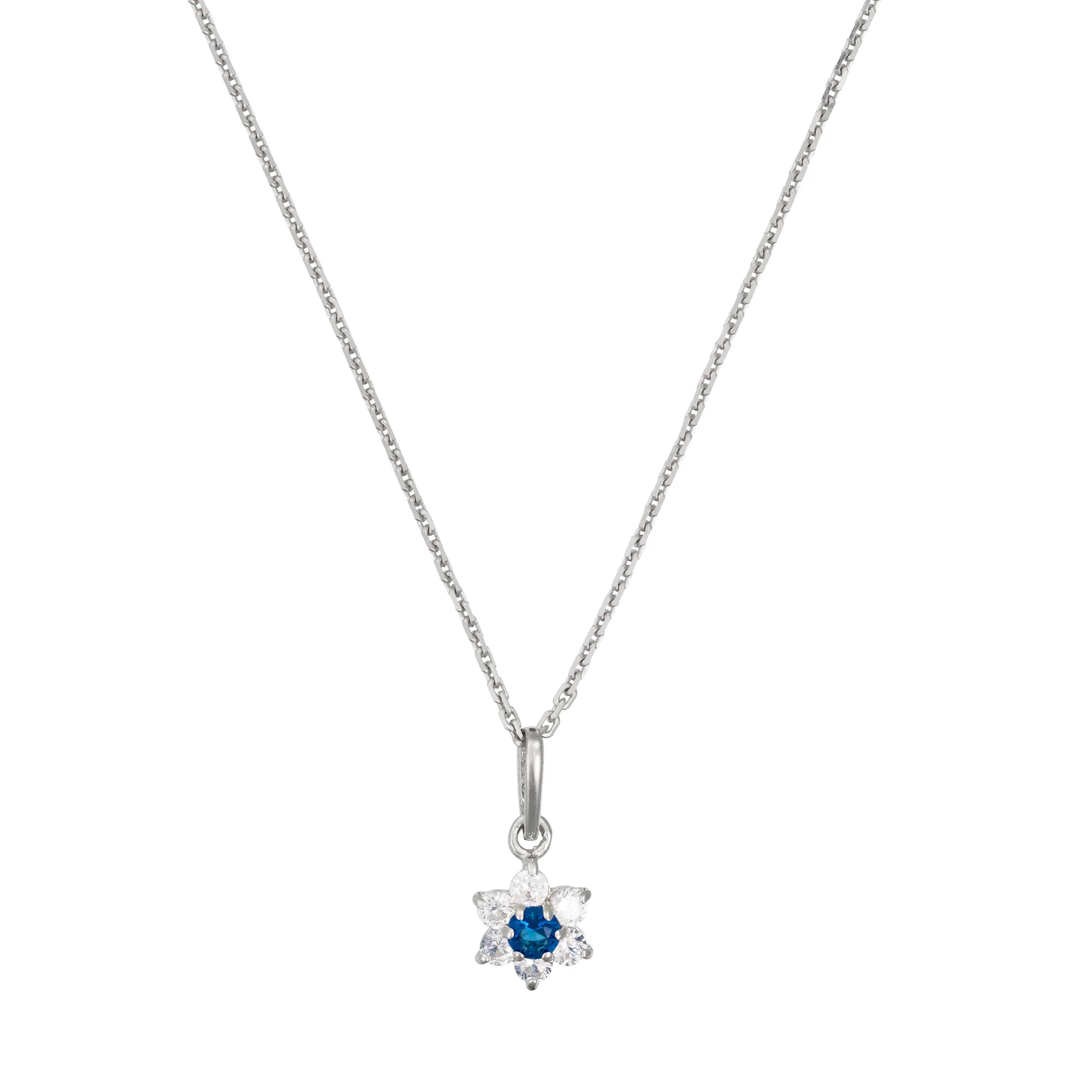 Pendentif "Le Messager Bleu" - Or Blanc 375/1000 Et Zirconium Bleu - Image 2