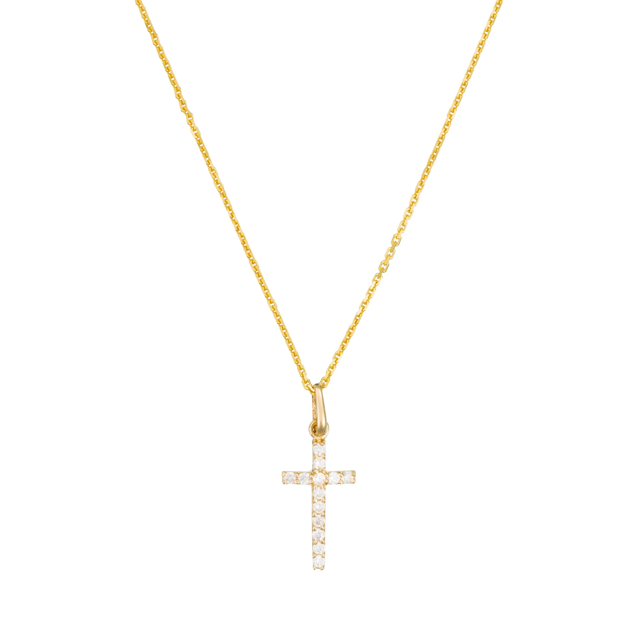 Pendentif "Croix Promise" - Or Jaune 375/1000 Et Zirconium - Image 2