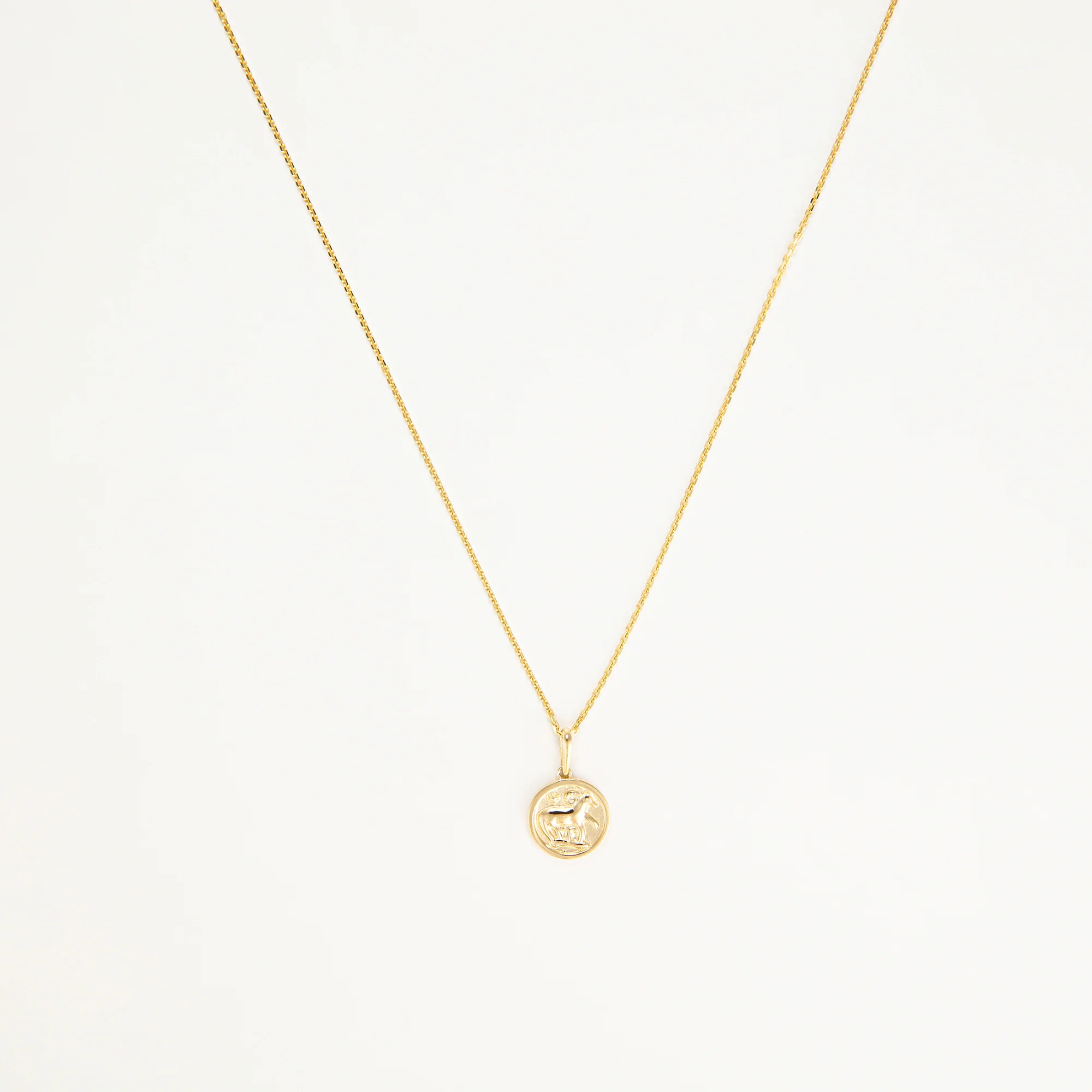 Pendentif Astro Lisse "Bélier" - Or Jaune 375/1000 - Image 2