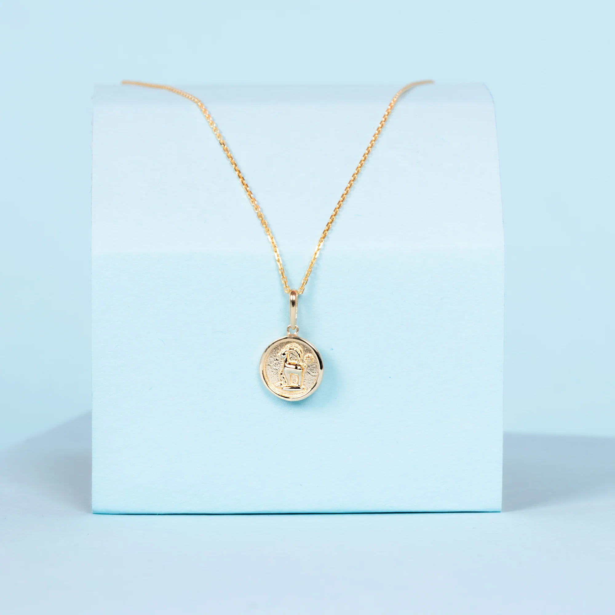 Pendentif Astro Lisse "Bélier" - Or Jaune 375/1000 - Image 3