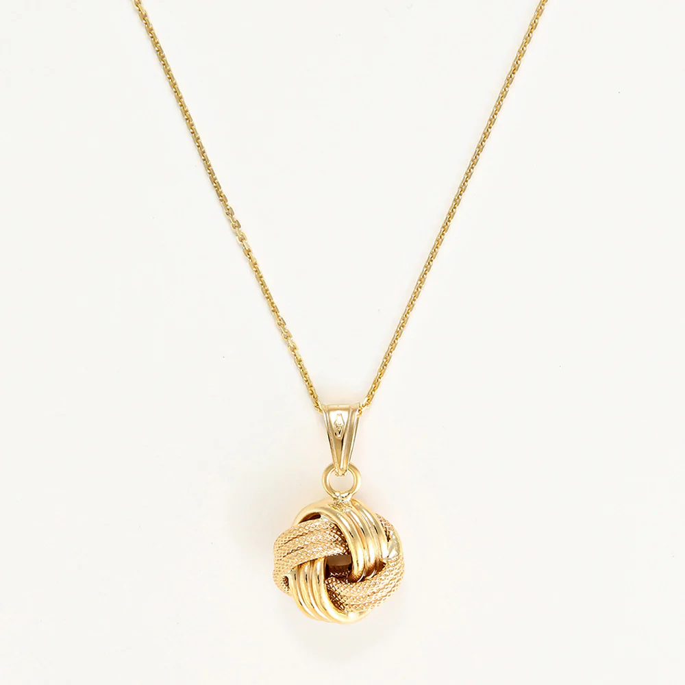 Pendentif "Noeud Torsadé " - 12 Mm Or Jaune 375/1000 - Image 2
