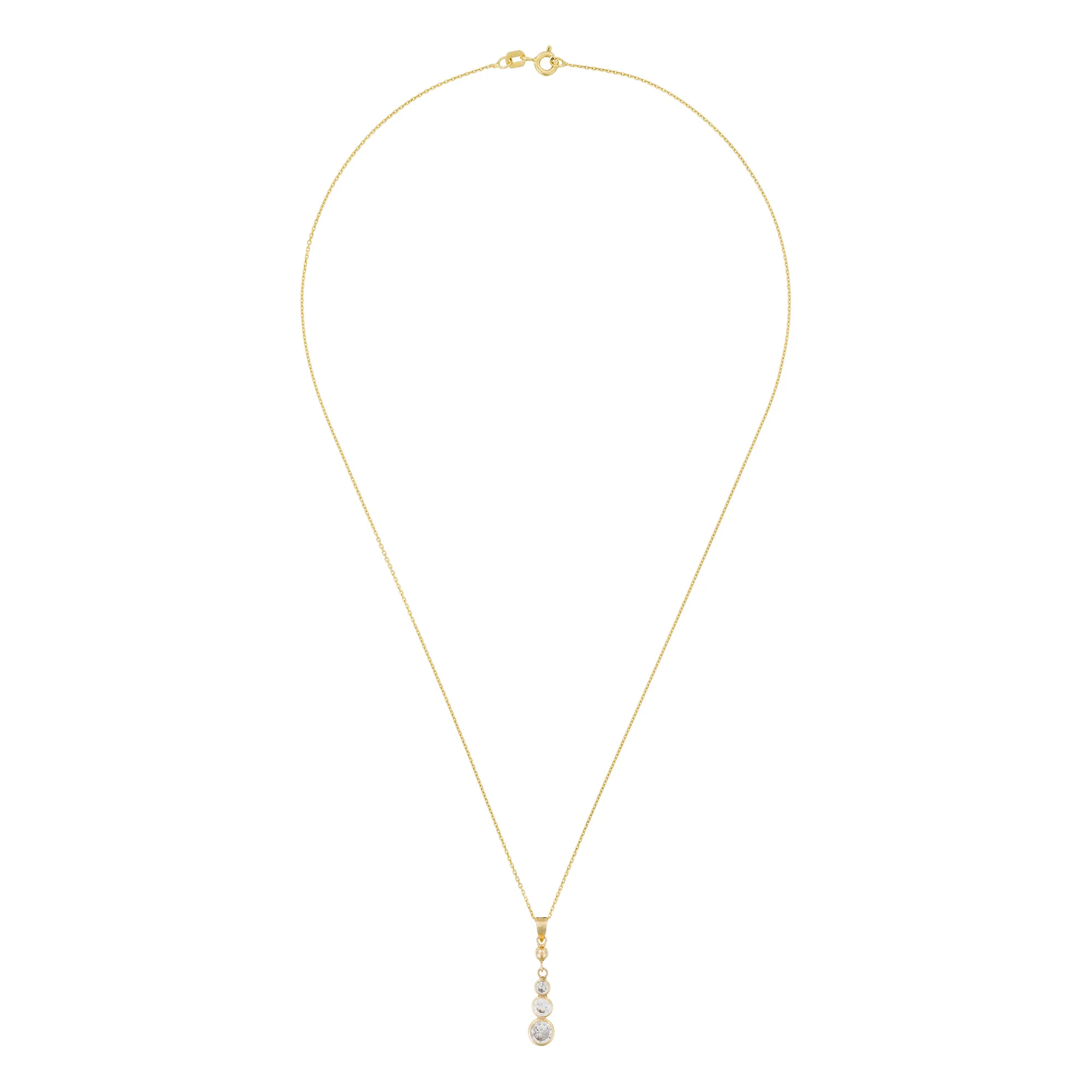 Pendentif "Brillants Pendants" - Or Jaune 375/1000 - Image 3