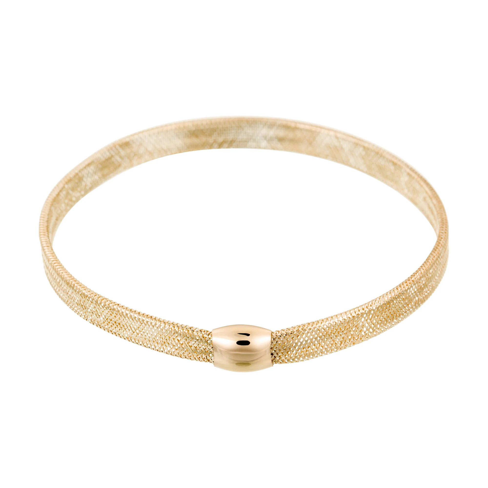 Bracelet "Dentelle De L'Amour 5Mm Fermoir Bombé" - Or Jaune 375/1000 - Image 3
