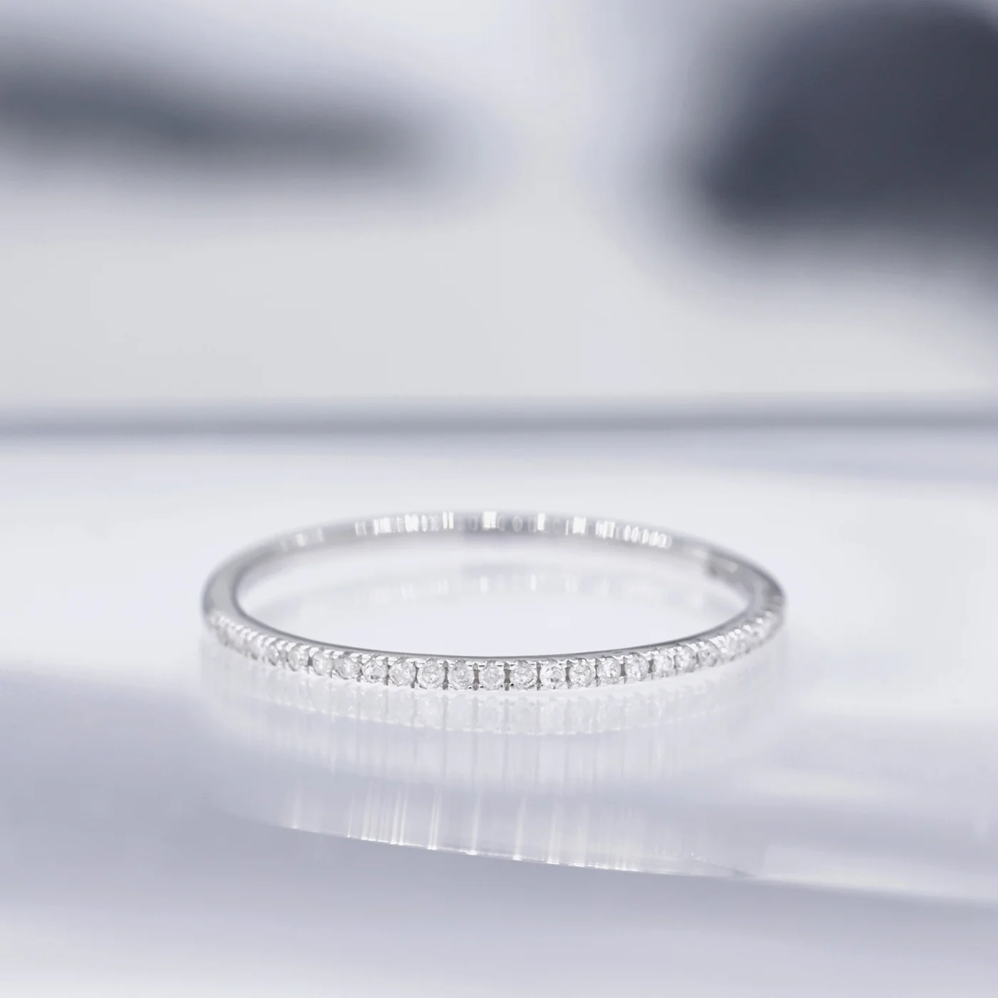 Bague "Simply You" Diamants 0,08/27 - Or Blanc 375/1000 - Image 2