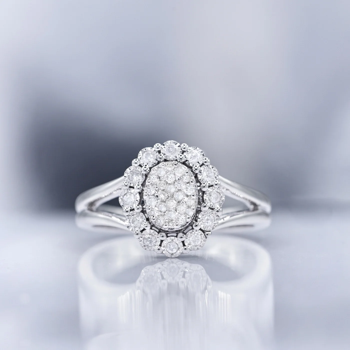Bague "Mon Seul Amour" Diamants 0,30/36 - Or Blanc 375/1000 - Image 5
