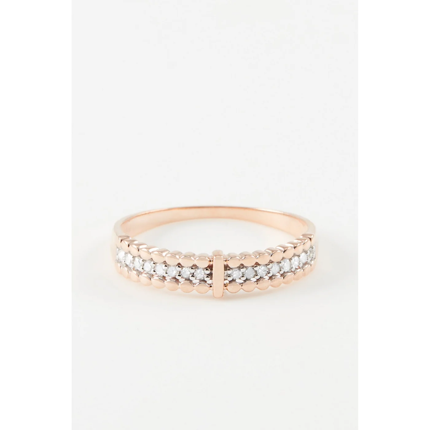 Bague "Solita" D0,12/16 - Or Rose 375/1000 - Image 3