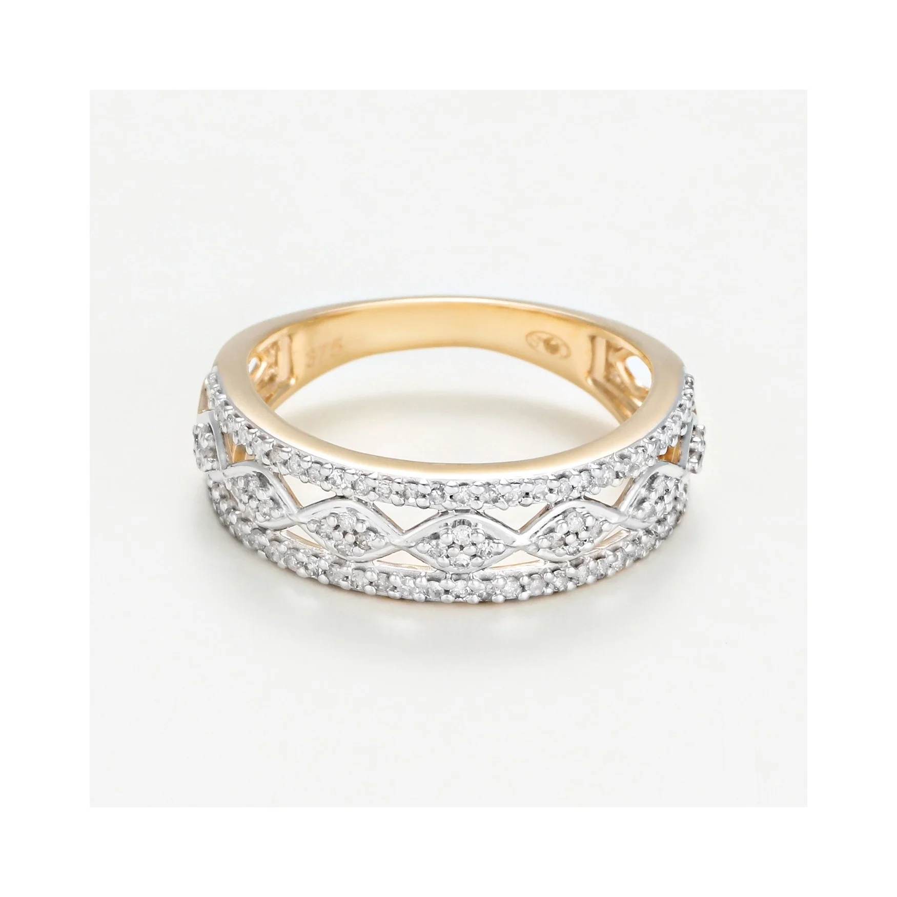 Bague "Sumptuous" Diamants 0,30/86 - Or Jaune 375/1000 - Image 2