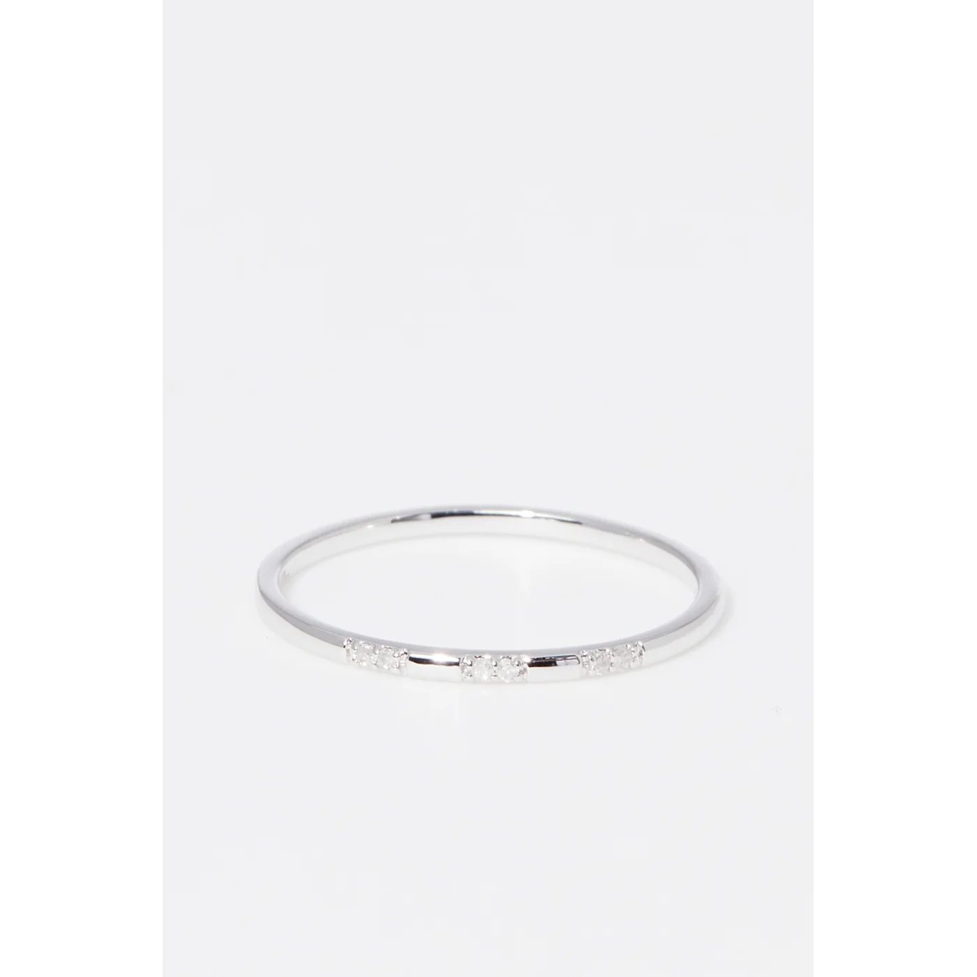 Bague "Pour Toujours" Diamants 0,024/6 - Or Blanc 375/1000 - Image 2