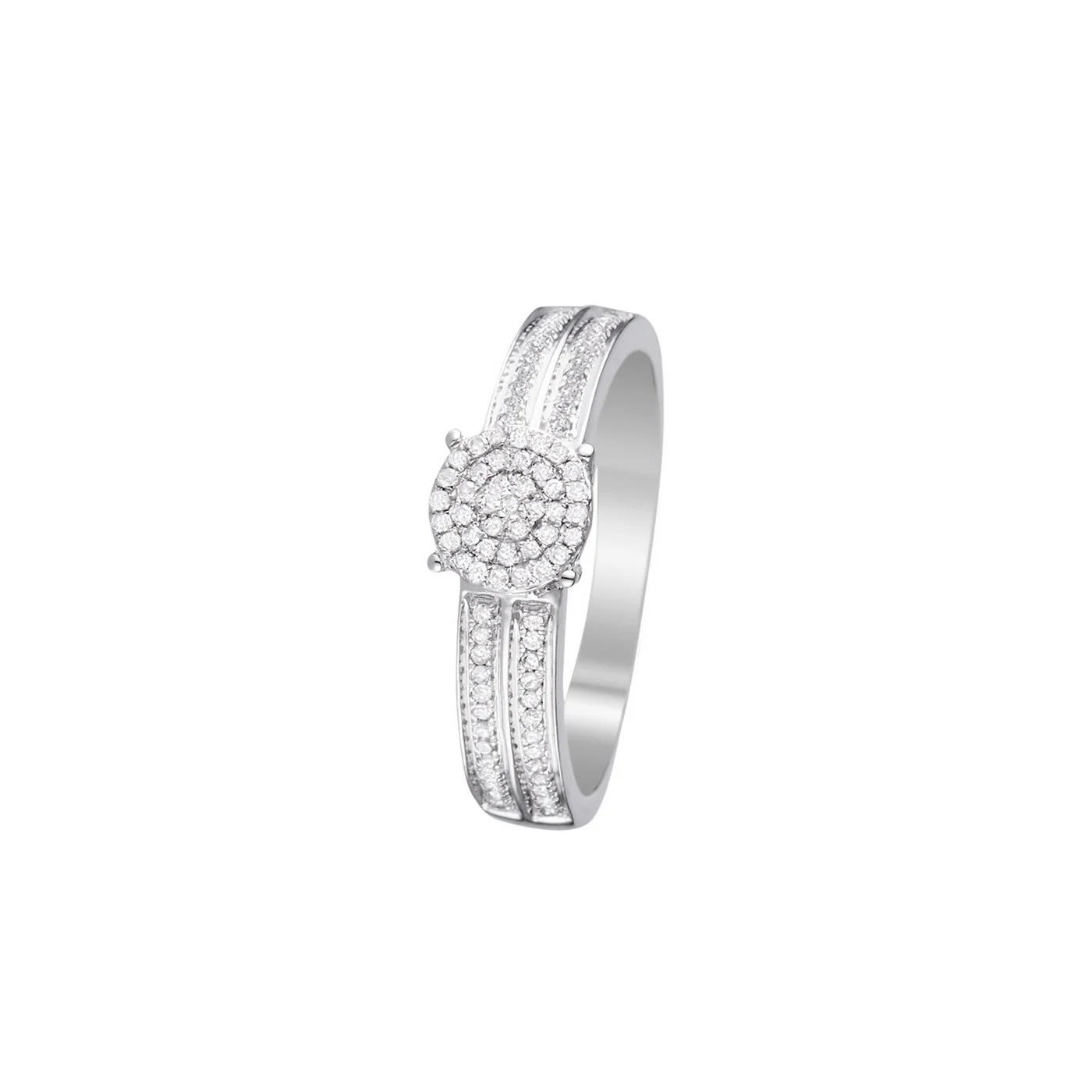 Bague "Toi Que J'Aime" Diamants 0,20/92 - Or Blanc 375/1000 - Image 3